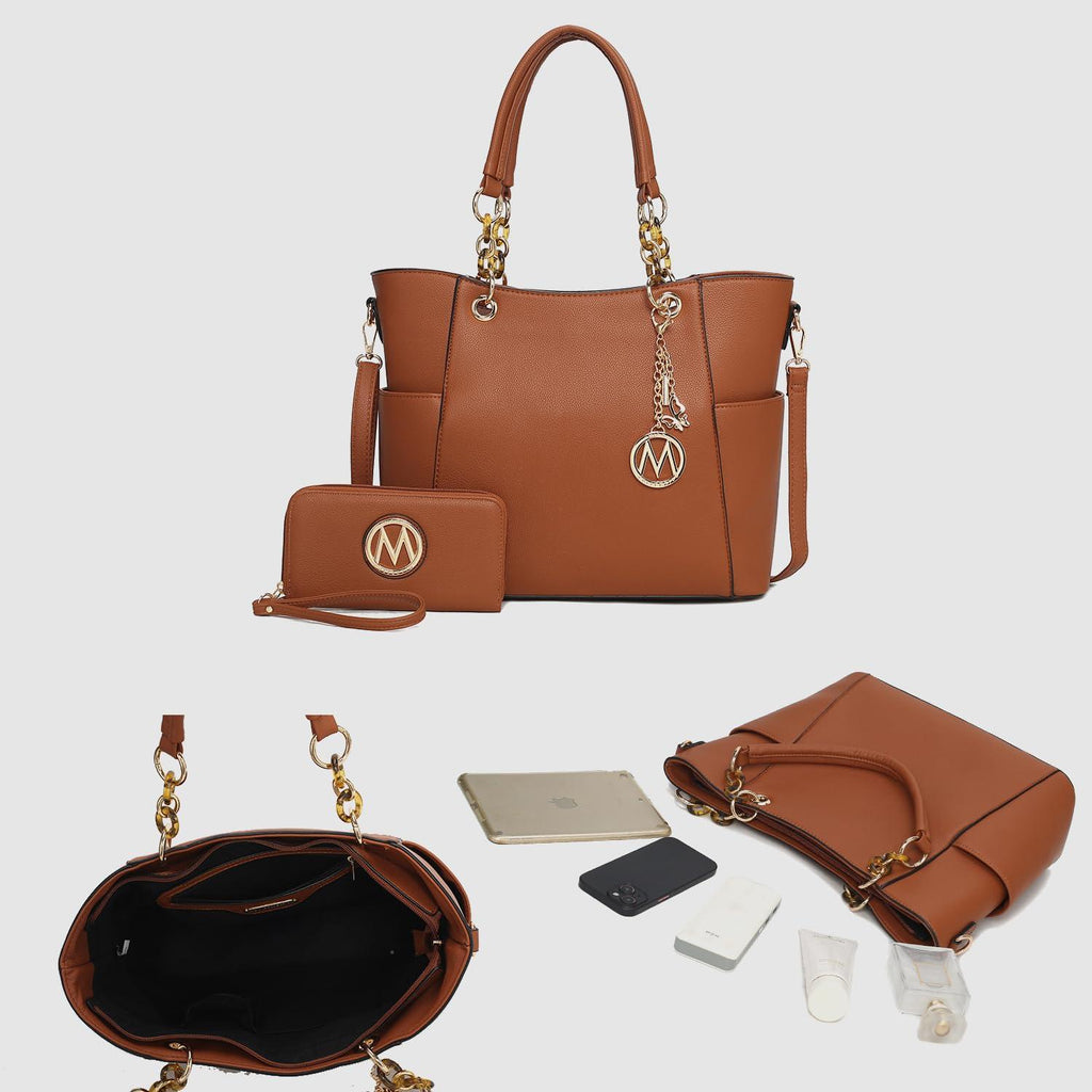 MKF Collection Tote Bag for Women | Vegan Leather Handbag Set with Wallet | Mia K | 87 Colors & Styles