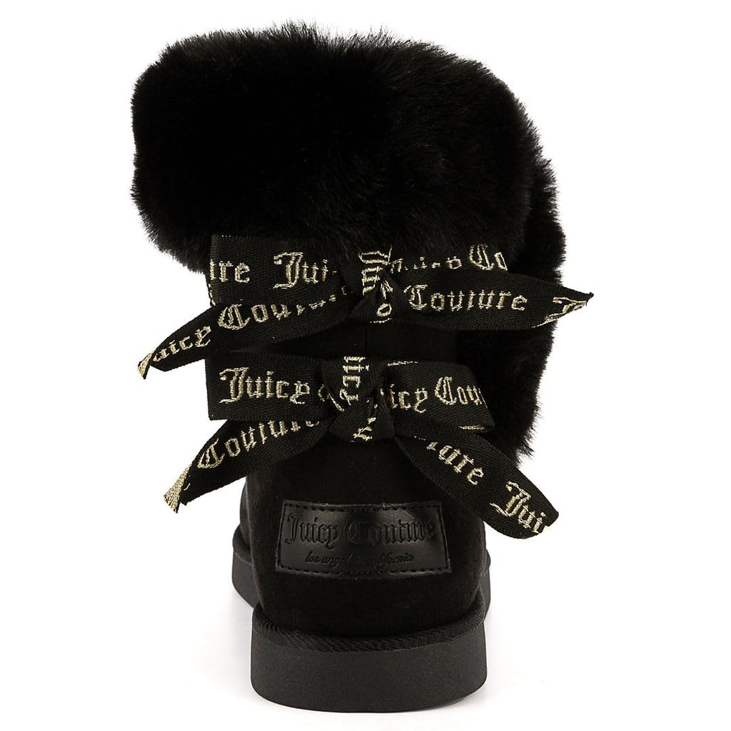 Juicy Couture Women's Slip-On Winter Snow Boots | Faux Fur Lined | Warm Fashion Booties | Sizes 5–12