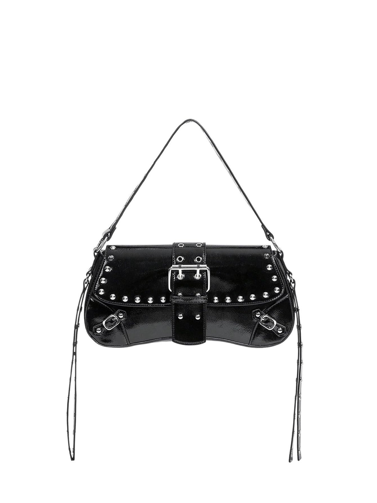 Verdusa Women's Y2K Studded Punk Shoulder Bag | Goth Faux Leather Purse | 15 Colors