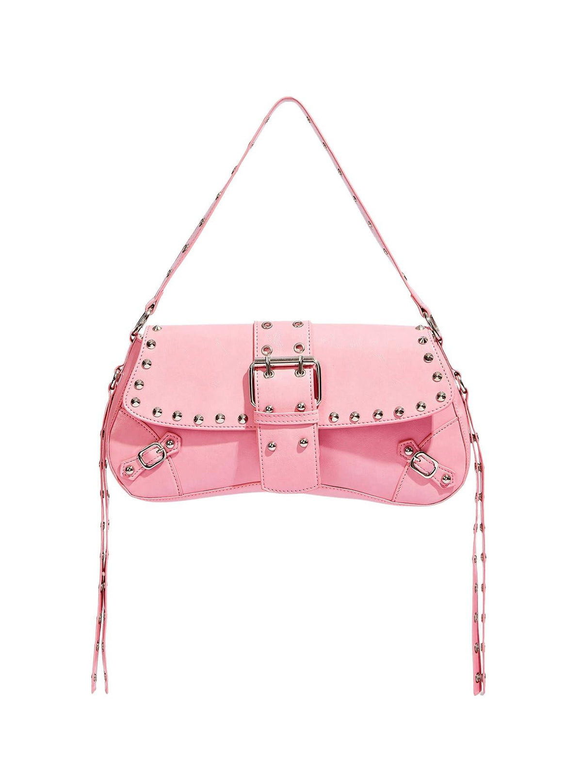 Verdusa Women's Y2K Studded Punk Shoulder Bag | Goth Faux Leather Purse | 15 Colors