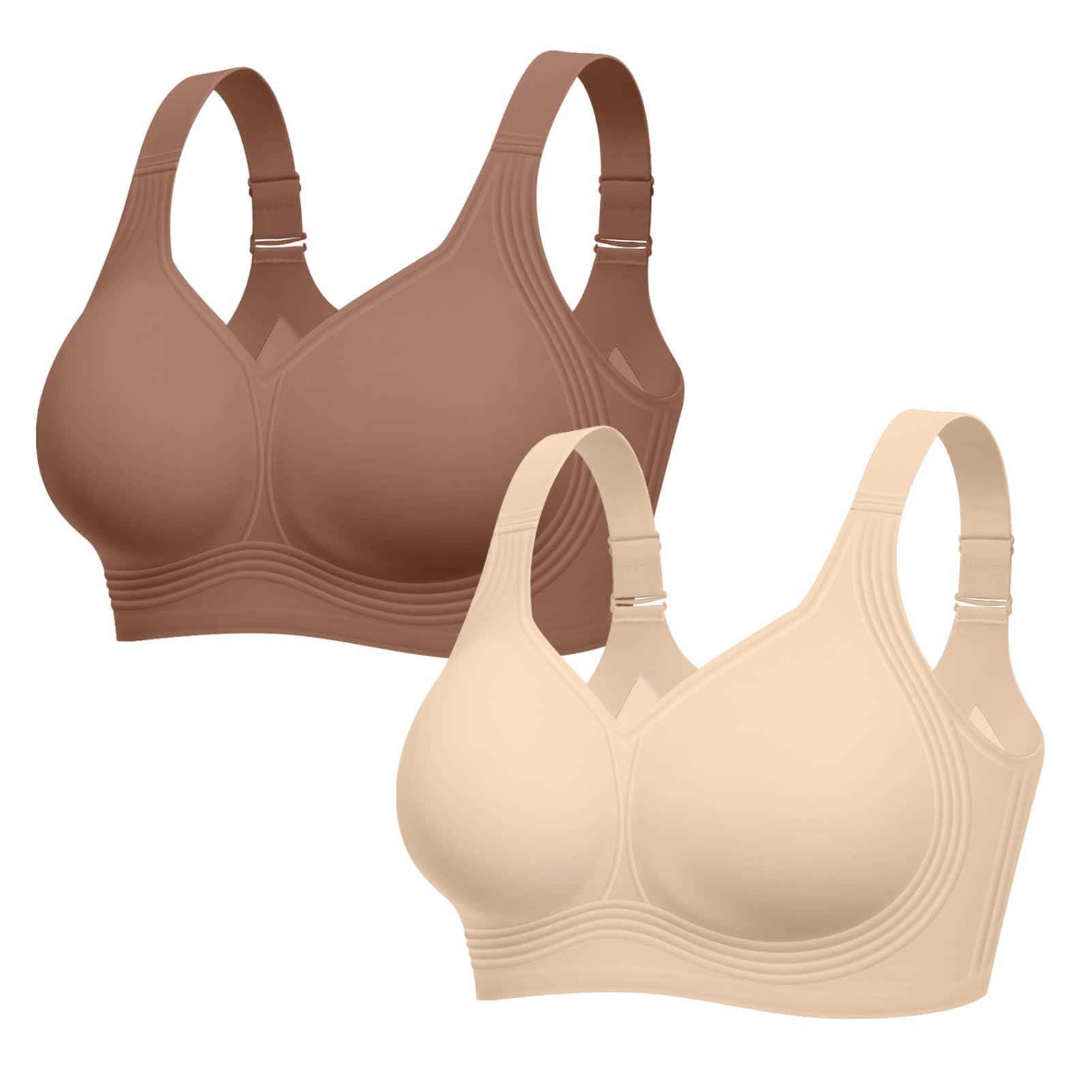 LetsJoli Jelly Bras for Women No Underwire Plus Size Push Up Supportive