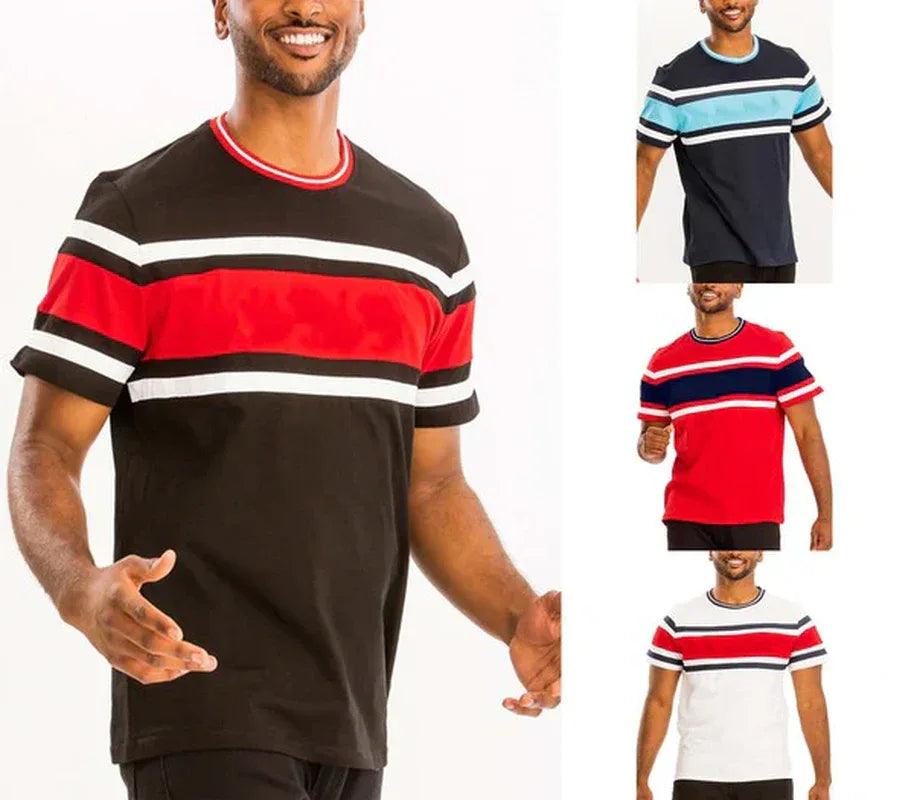COTTON THREE STRIPE TSHIRT - Dazzling Beauty Solution