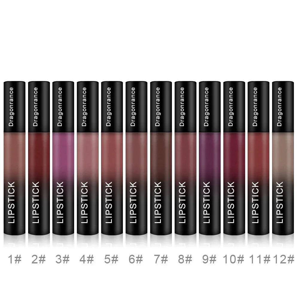 12-Piece Hydrating Long-Lasting Lipstick Set – Moisturizing, Vibrant, All-Day Wear - Dazzling Beauty Solution