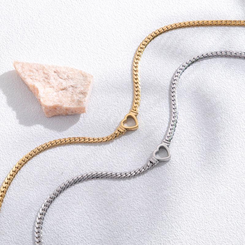 Fashion Simple Hollow Heart Titanium Steel Bracelet - Dazzling Beauty Solution