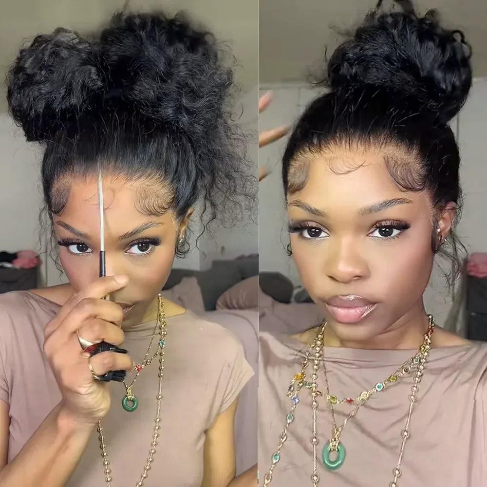 Invisi Strap HD 360 Glueless Deep Curly Wig – 250% Density Full Lace Luxury - Dazzling Beauty Solution