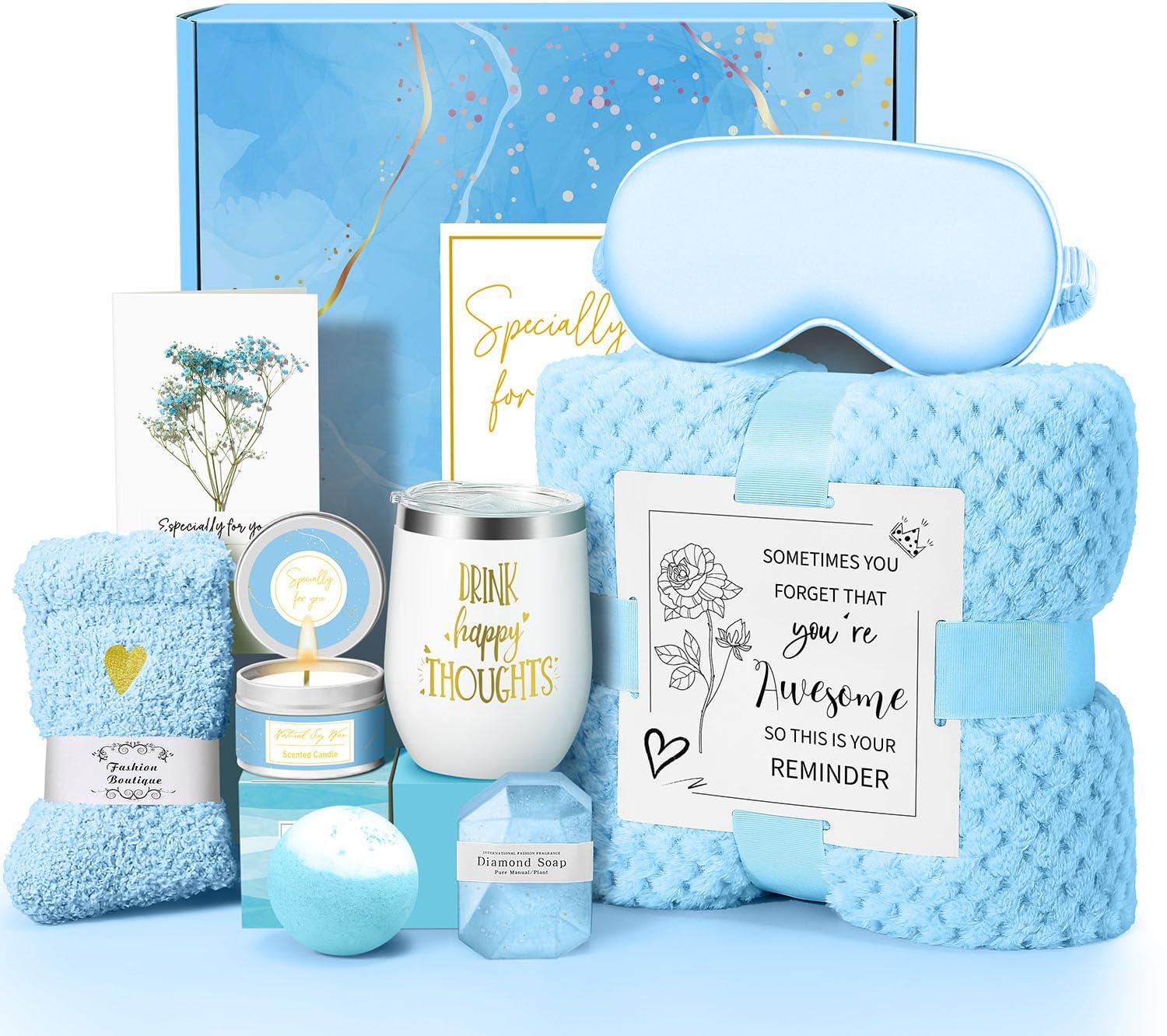 Women's Luxury Spa Self-Care Gift Basket – Birthday, Mother's Day & Get Well Gift Set