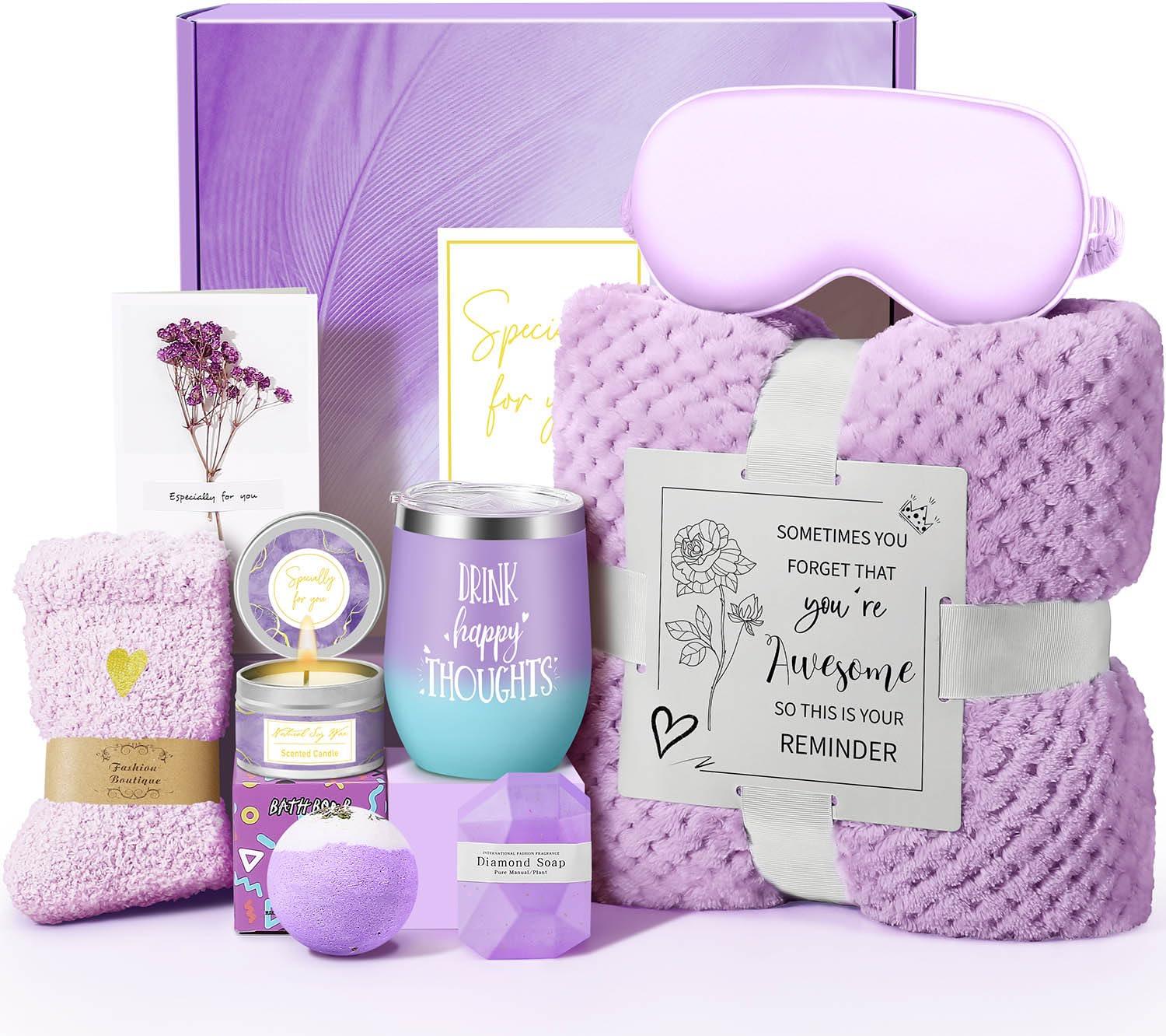 Women's Luxury Spa Self-Care Gift Basket – Birthday, Mother's Day & Get Well Gift Set