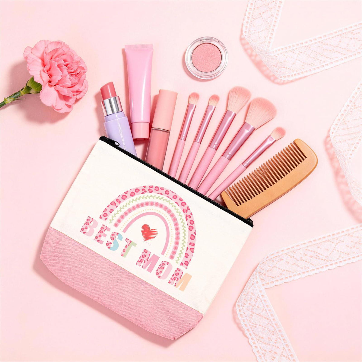 Best Mom Ever 7-Piece Gift Set – Birthday & Mother’s Day Gift Basket for Mom
