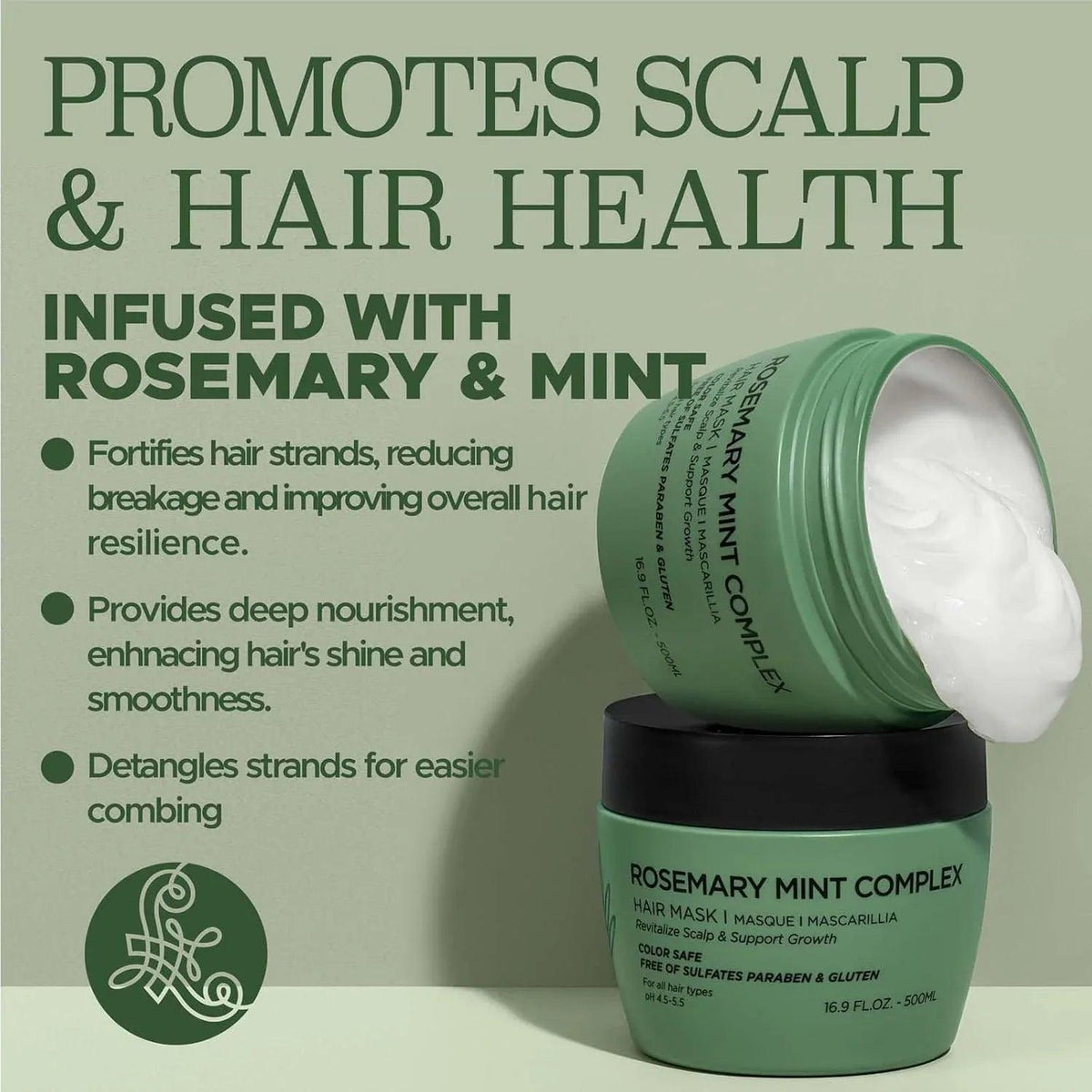 Rosemary Mint Hair Mask for Damage Repair - Dazzling Beauty Solution