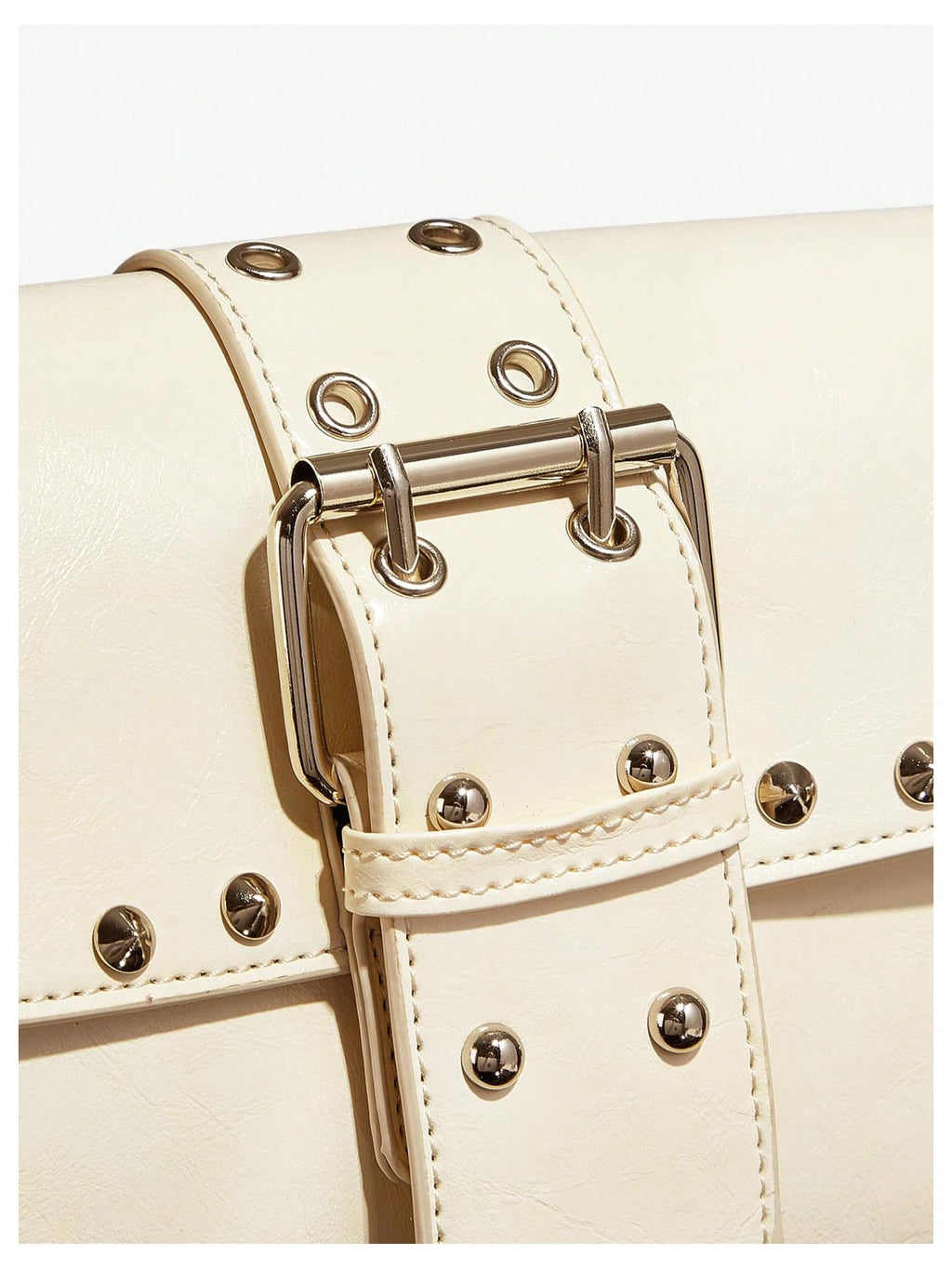 Verdusa Women's Y2K Studded Punk Shoulder Bag | Goth Faux Leather Purse | 15 Colors