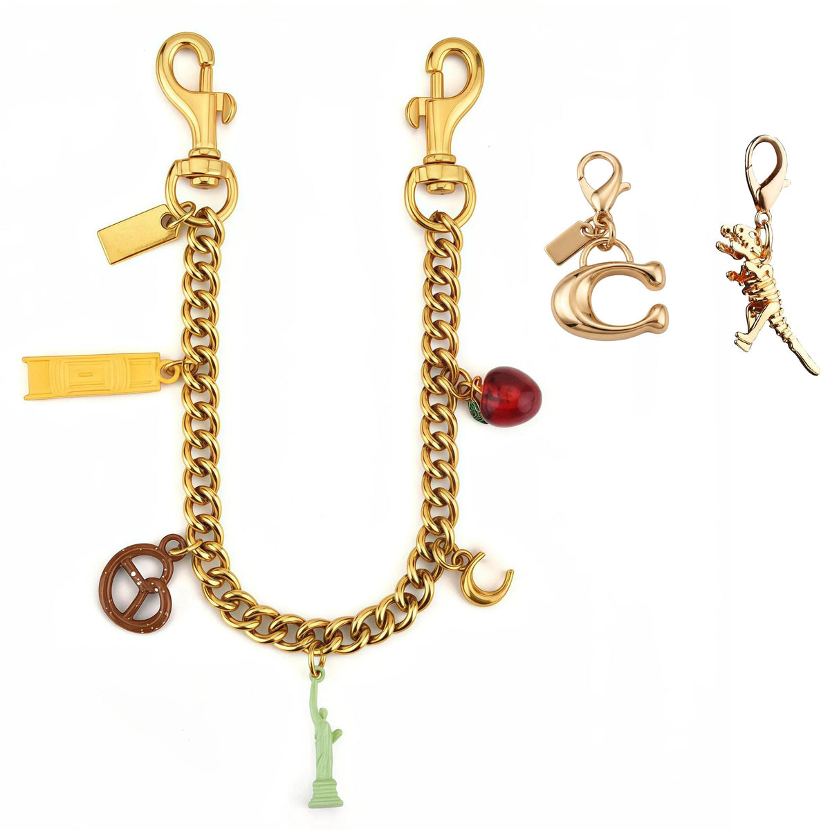 Gold Purse Chain Bag Charm for Women
