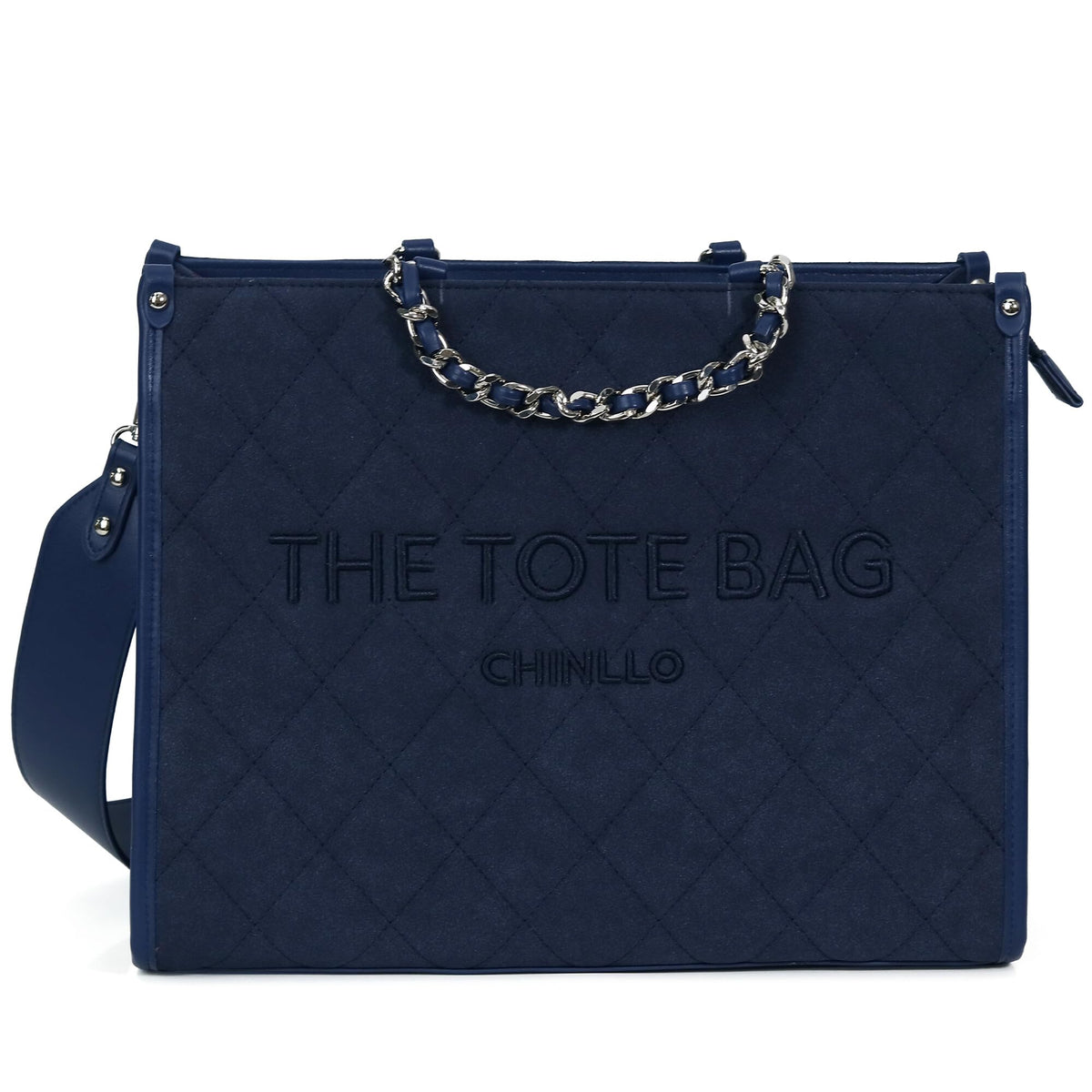 Chinllo Tote Bag for Women – Quilted Satchel Purse with Detachable Shoulder Strap | Small, Medium, Large