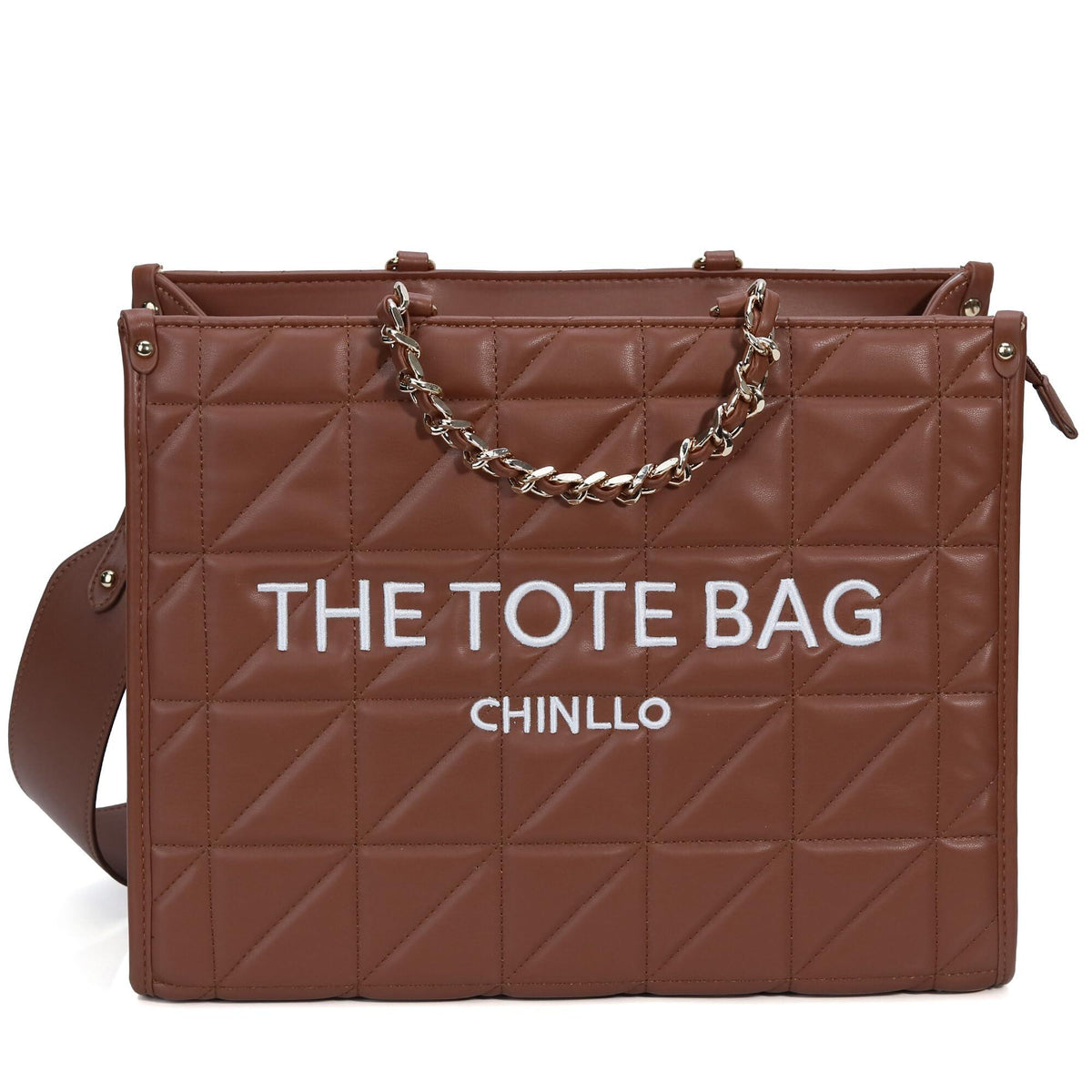 Chinllo Tote Bag for Women – Quilted Satchel Purse with Detachable Shoulder Strap | Small, Medium, Large