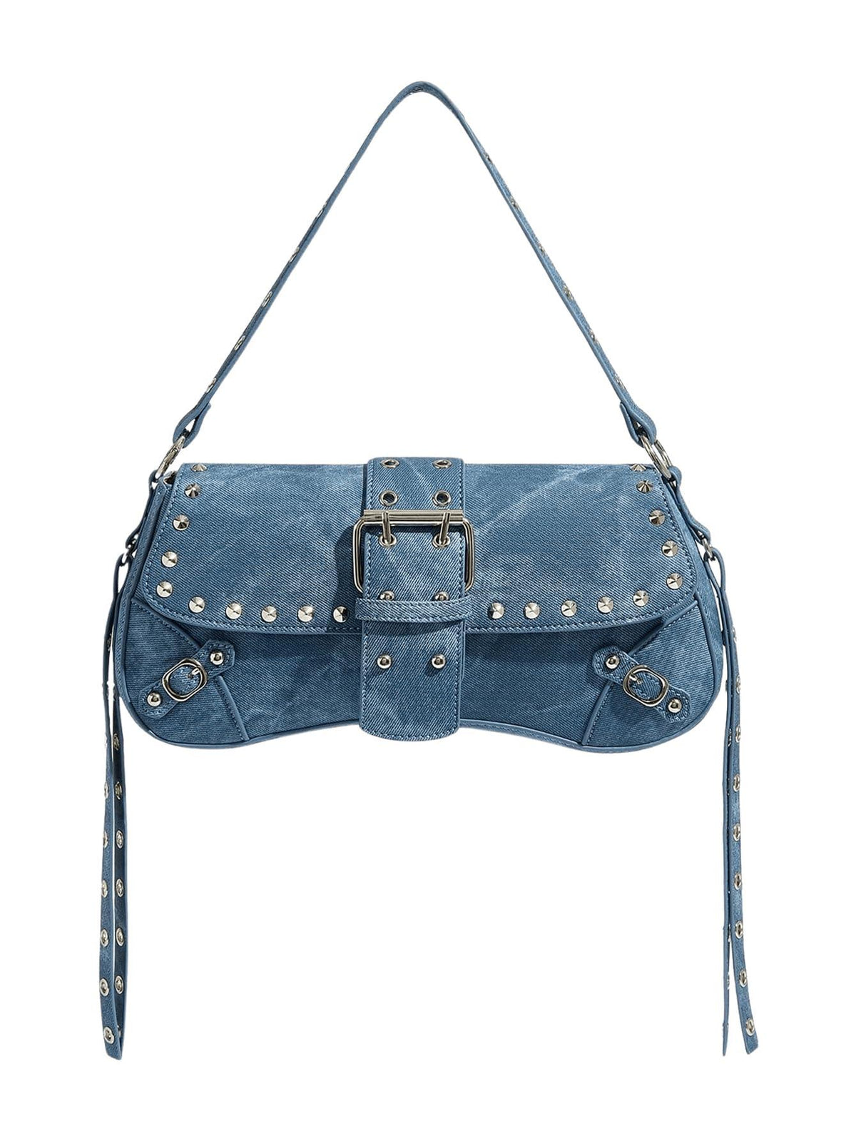 Verdusa Women's Y2K Studded Punk Shoulder Bag | Goth Faux Leather Purse | 15 Colors