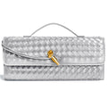 Jumping Deer Woven Clutch Purse | PU Leather Evening Bag | Clutch, Shoulder & Crossbody