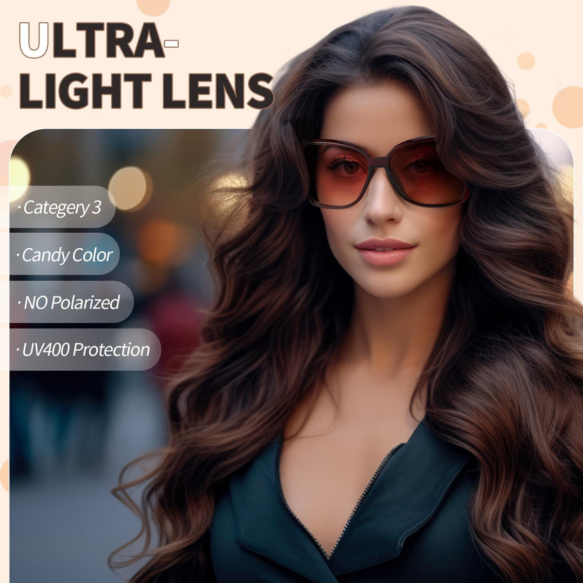Oversized Rhinestone Sunglasses Set - Dazzling look.