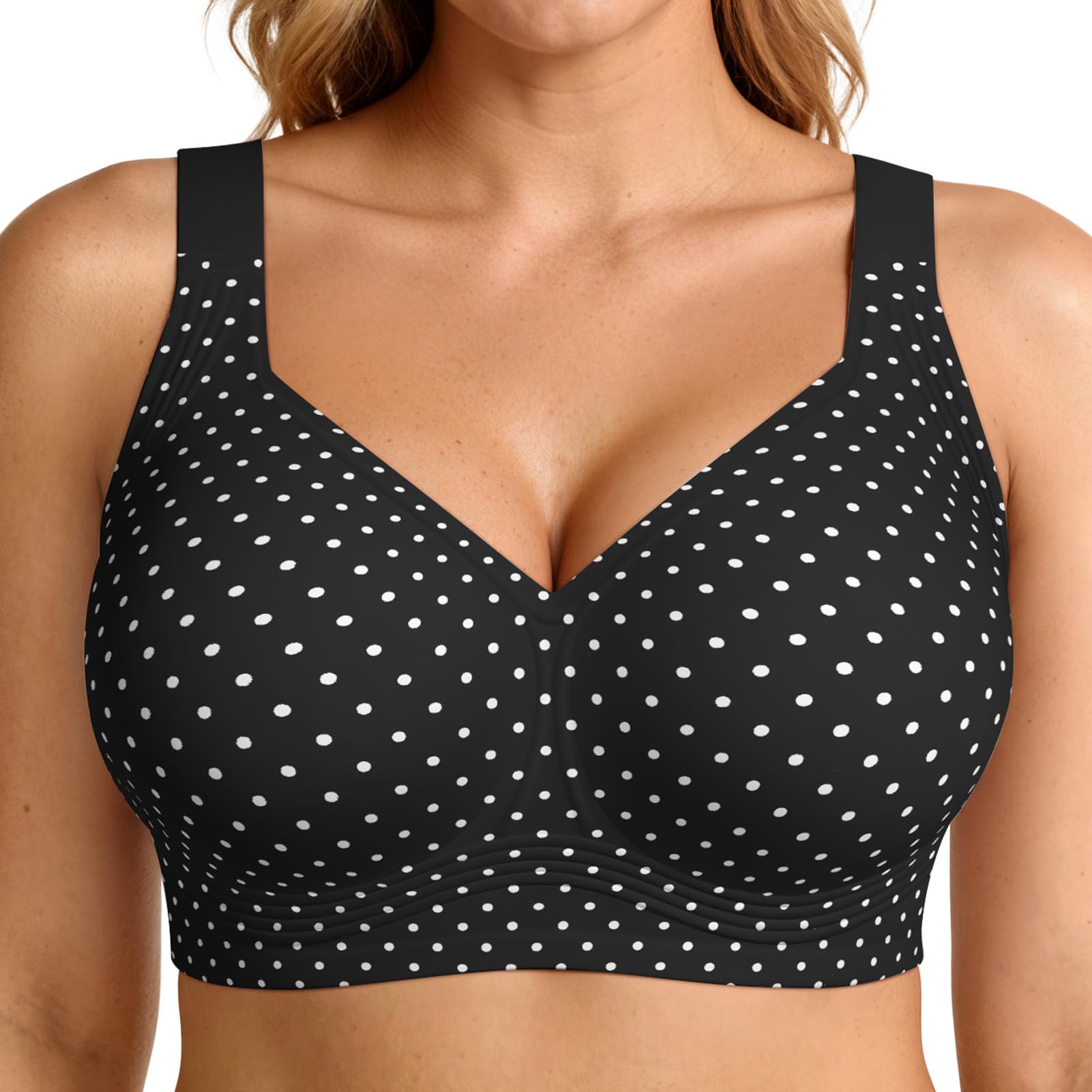 LetsJoli Jelly Bras for Women No Underwire Plus Size Push Up Supportive
