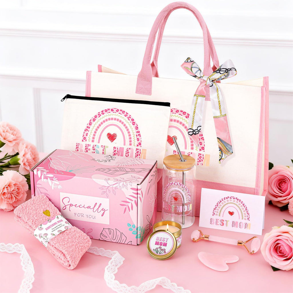 Best Mom Ever 7-Piece Gift Set – Birthday & Mother’s Day Gift Basket for Mom