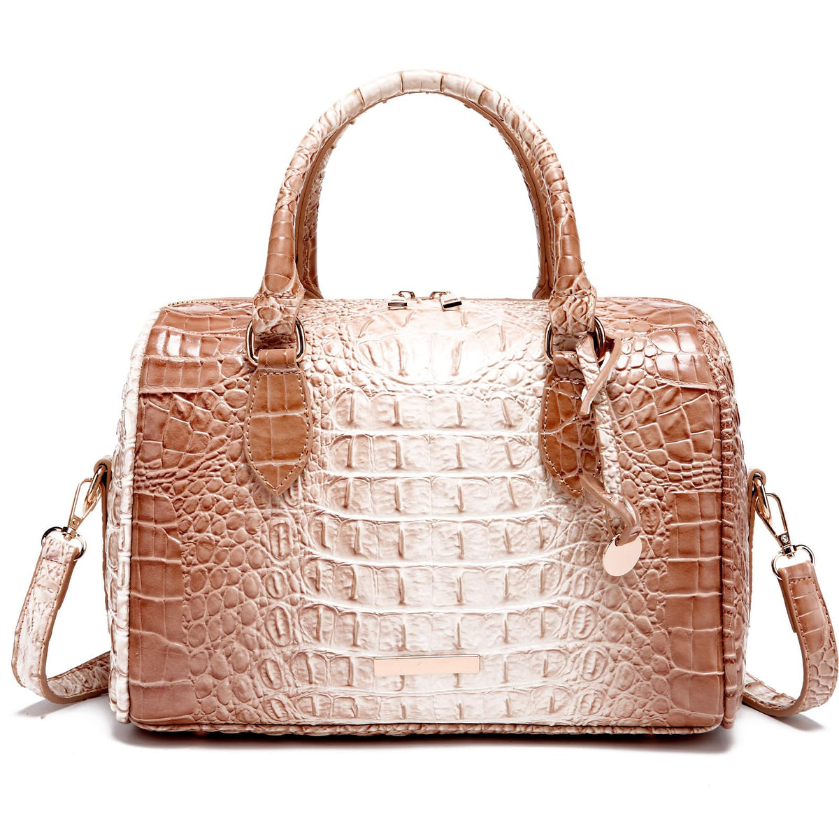 Women's Crocodile-Embossed Tote Bag | Vegan Leather Crossbody Purse | 23 Colors