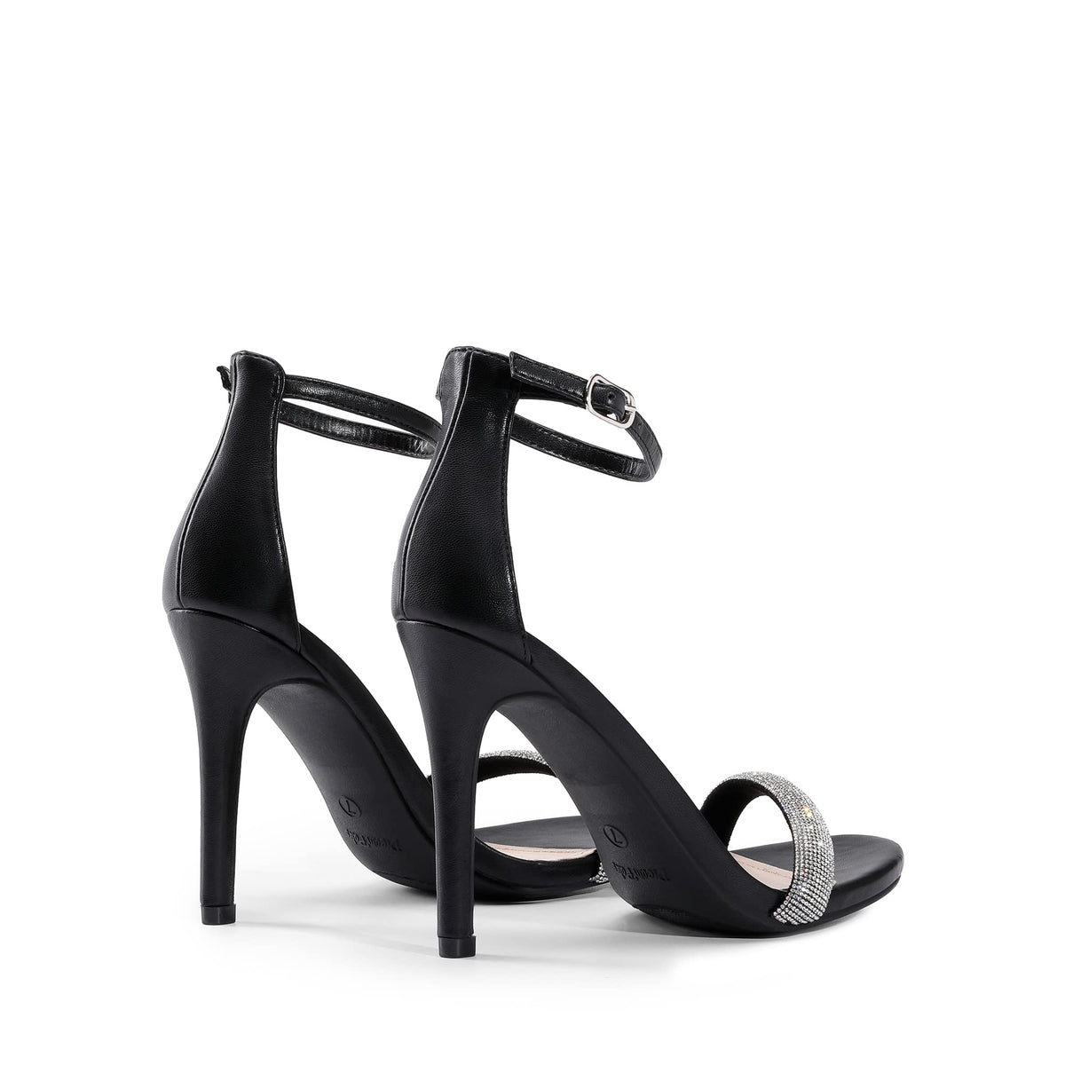 DREAM PAIRS Women's Stiletto Heels Sandals - Open Toe Ankle Strap High Heels