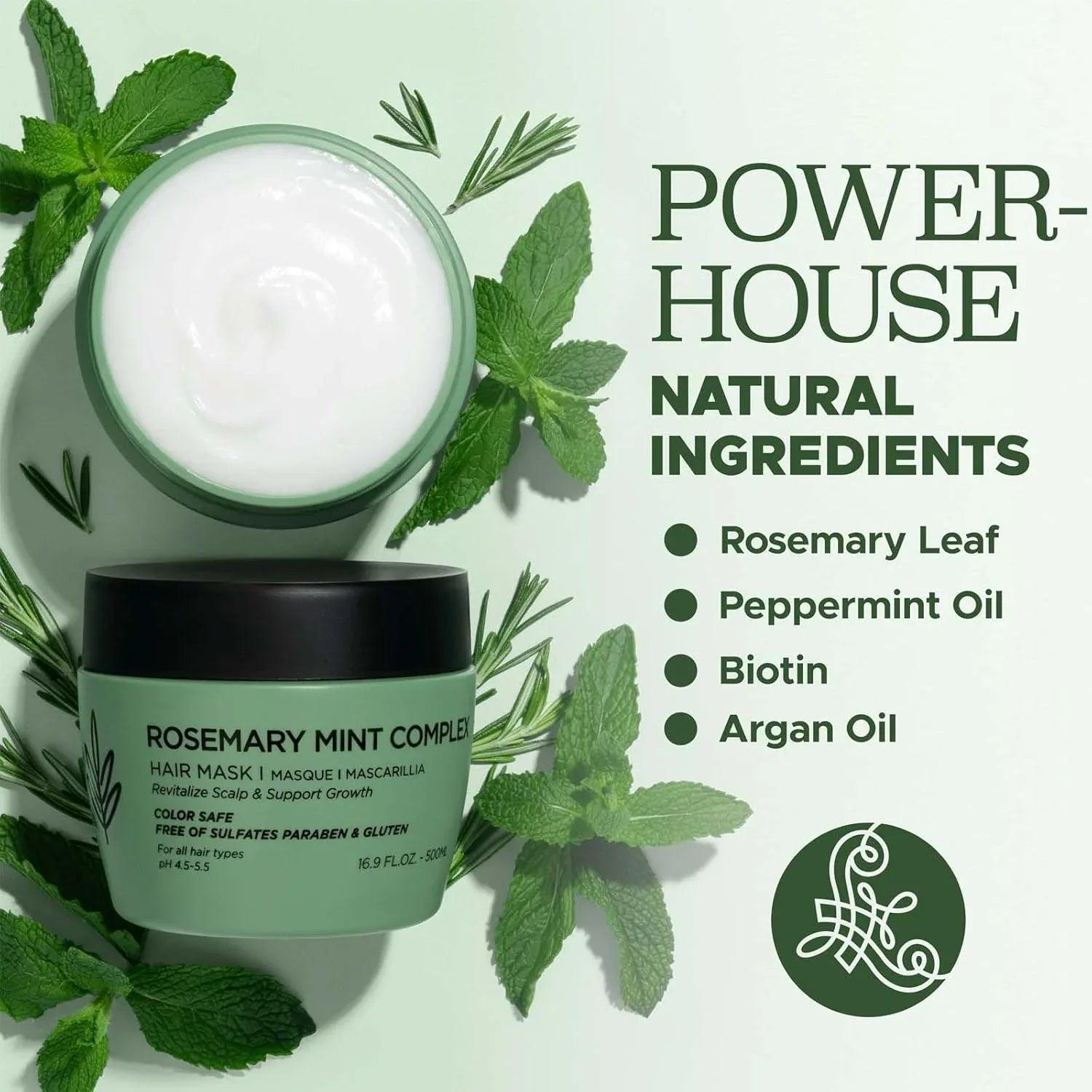 Rosemary Mint Hair Mask for Damage Repair - Dazzling Beauty Solution
