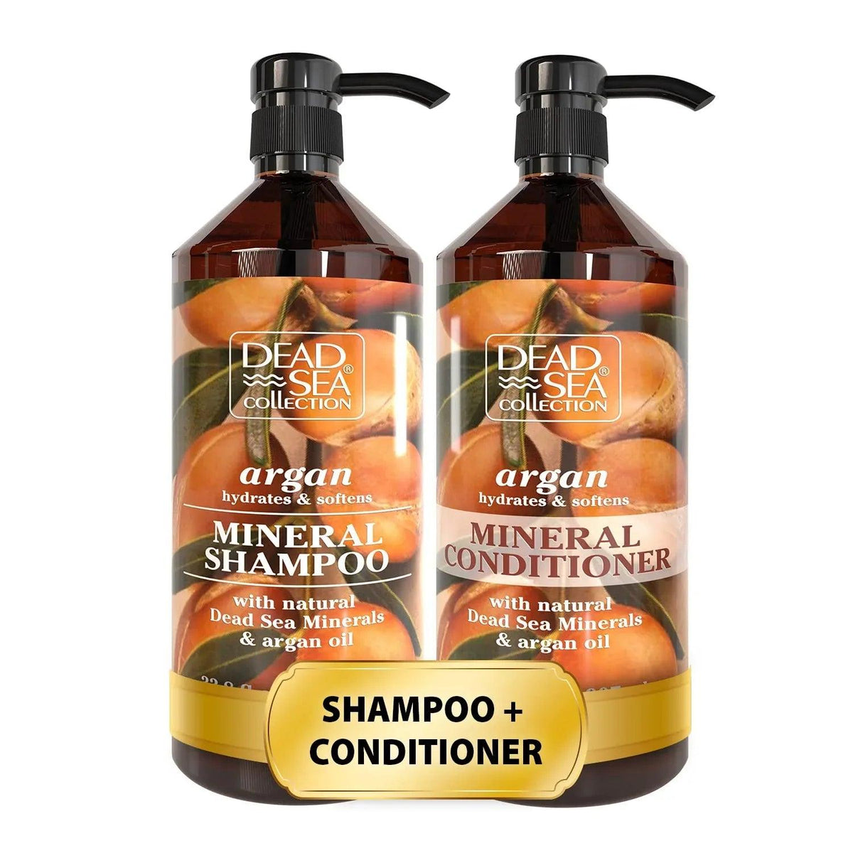 Dead Sea Minerals Shampoo & Conditioner Set - Dazzling Beauty Solution