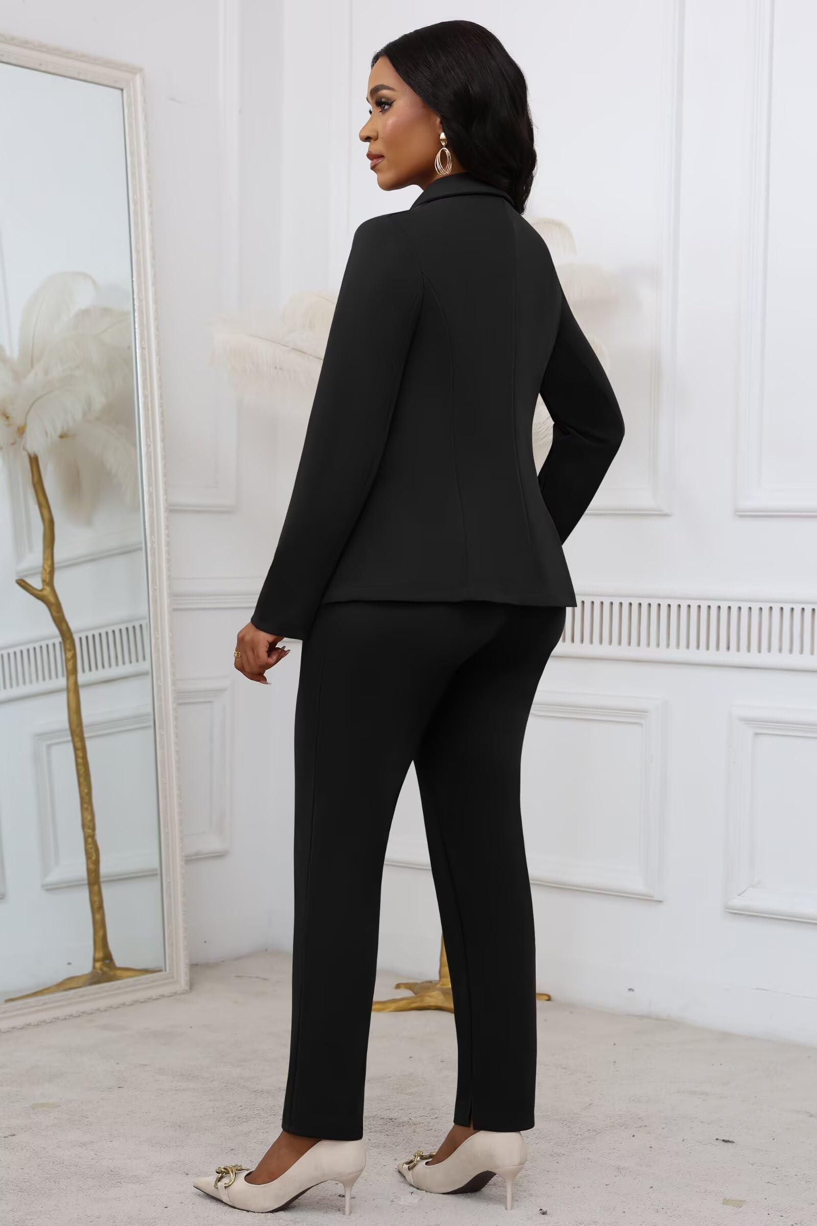 Women’s 2-Piece Blazer Pant Suit – Sleek Power Set
