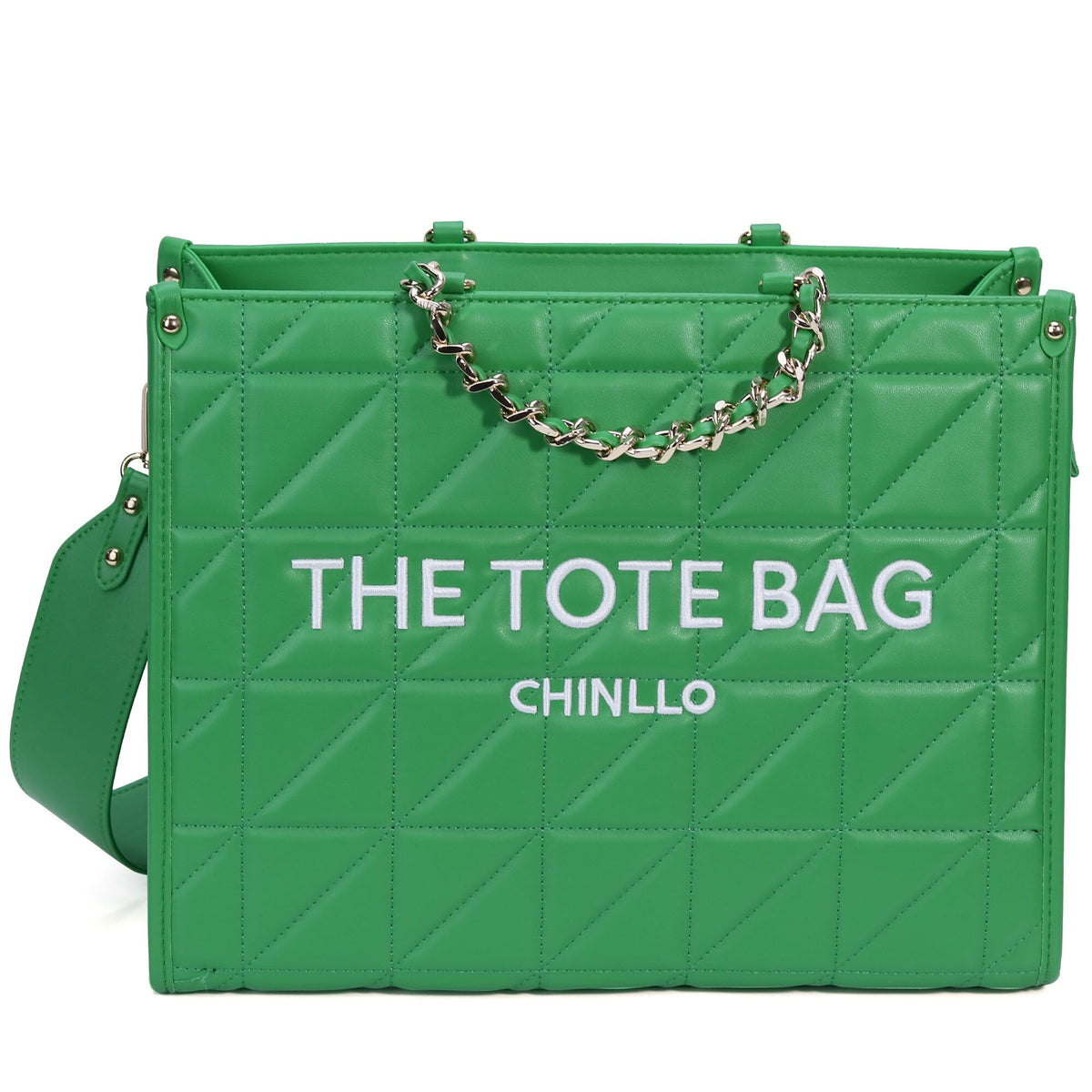 Chinllo Tote Bag for Women – Quilted Satchel Purse with Detachable Shoulder Strap | Small, Medium, Large