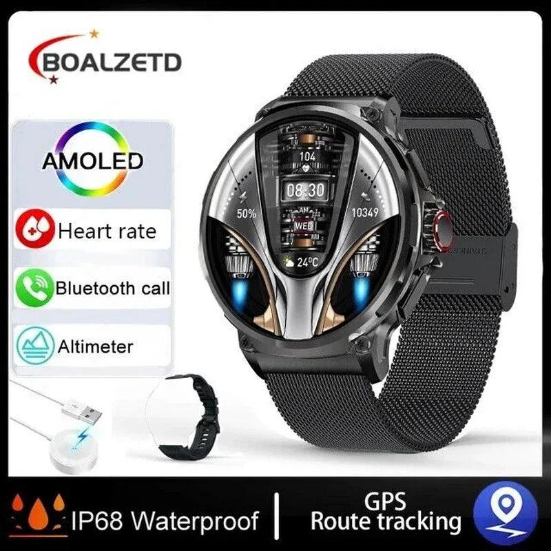 1.85-Inch Ultra HD Smartwatch with GPS, Bluetooth Call & Health Monitoring For Men - Dazzling Beauty Solution