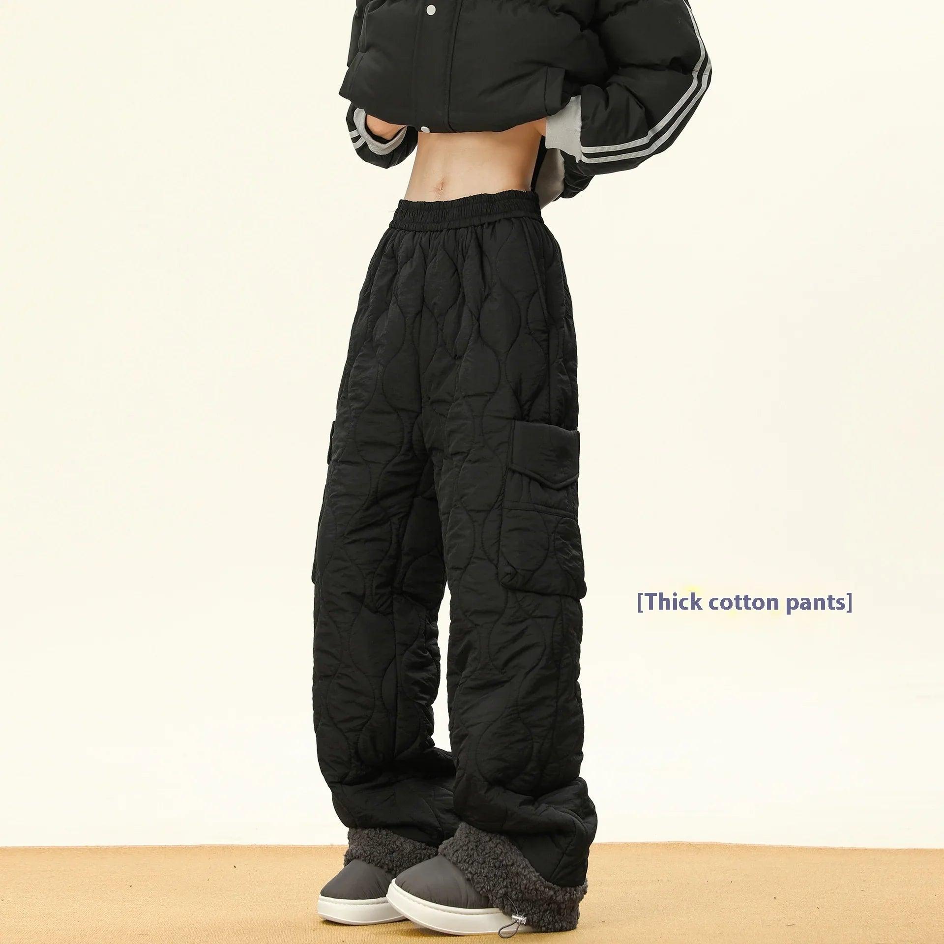 Men’s Winter Cotton Straight Pants - Dazzling Beauty Solution