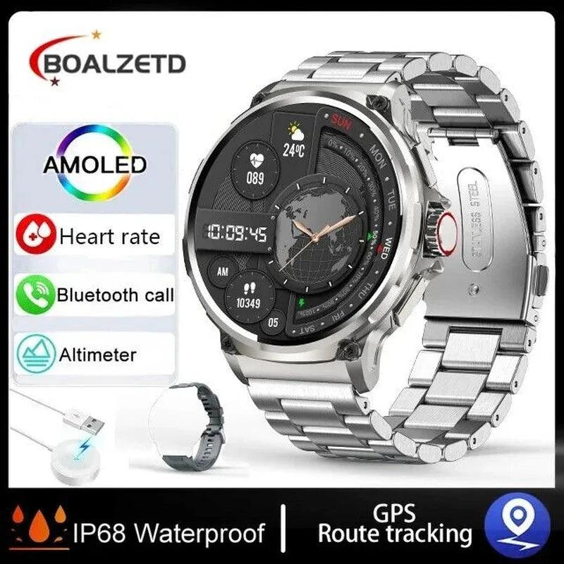 1.85-Inch Ultra HD Smartwatch with GPS, Bluetooth Call & Health Monitoring For Men - Dazzling Beauty Solution