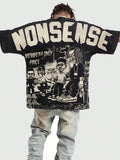 ROMWE MEN Street Life 1Pc Men'S Street Figure Batwing Short Sleeve Crew Neck Casual T-Shirt - Dazzling Beauty Solution