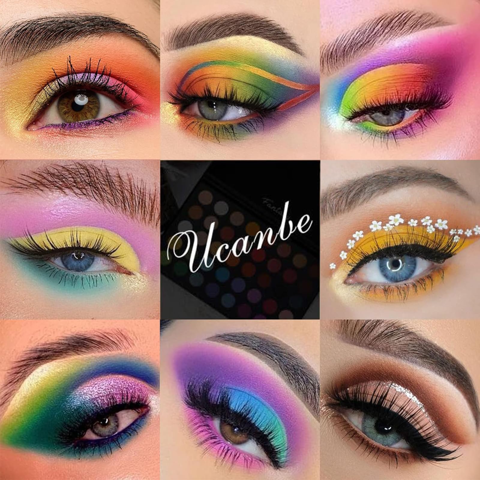 UCANBE 40-Color Eyeshadow Palette | Pigmented Eye Makeup