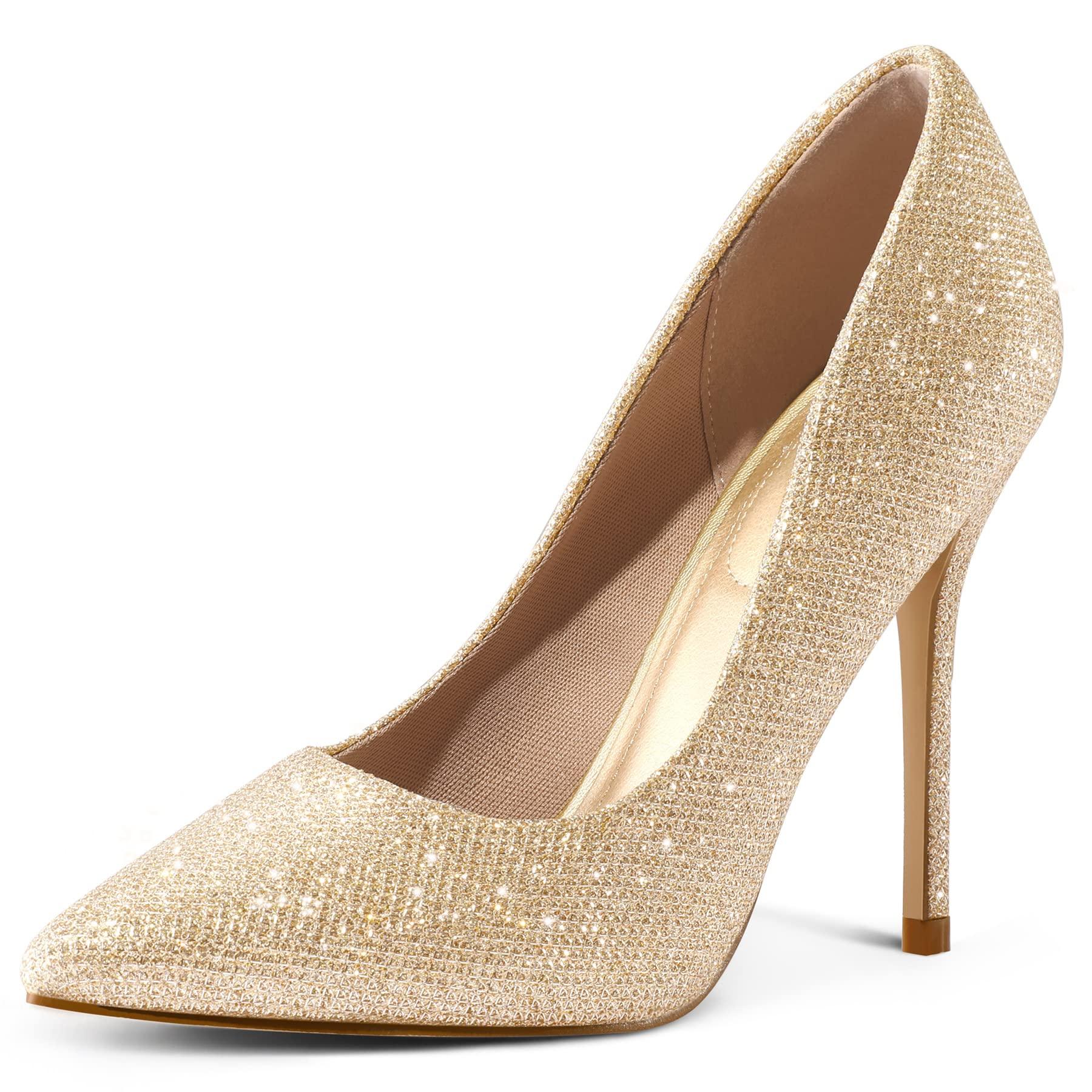 Women's 4-Inch Stiletto Pumps – Pointed Toe Dress & Wedding Heels
