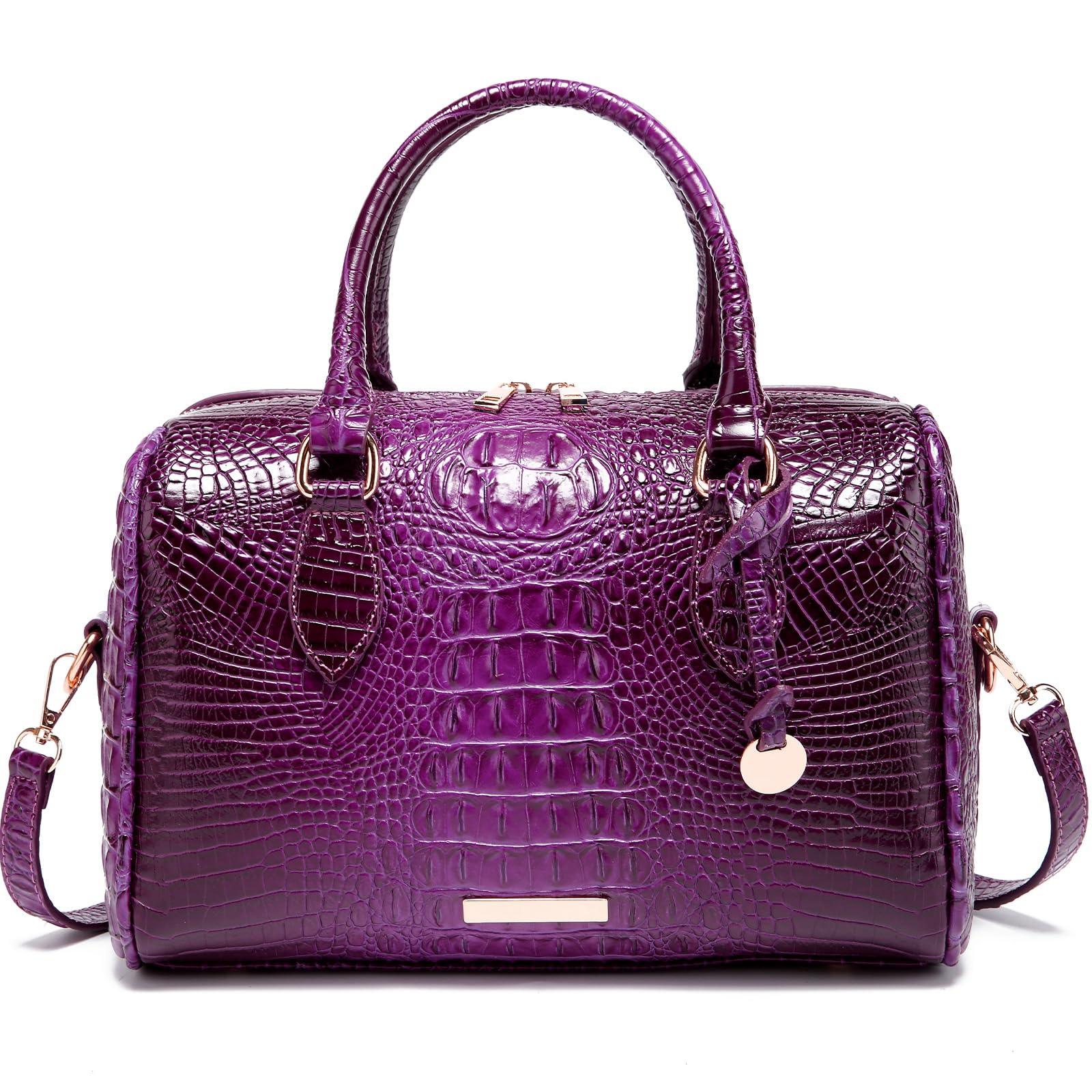 Women's Crocodile-Embossed Tote Bag | Vegan Leather Crossbody Purse | 23 Colors