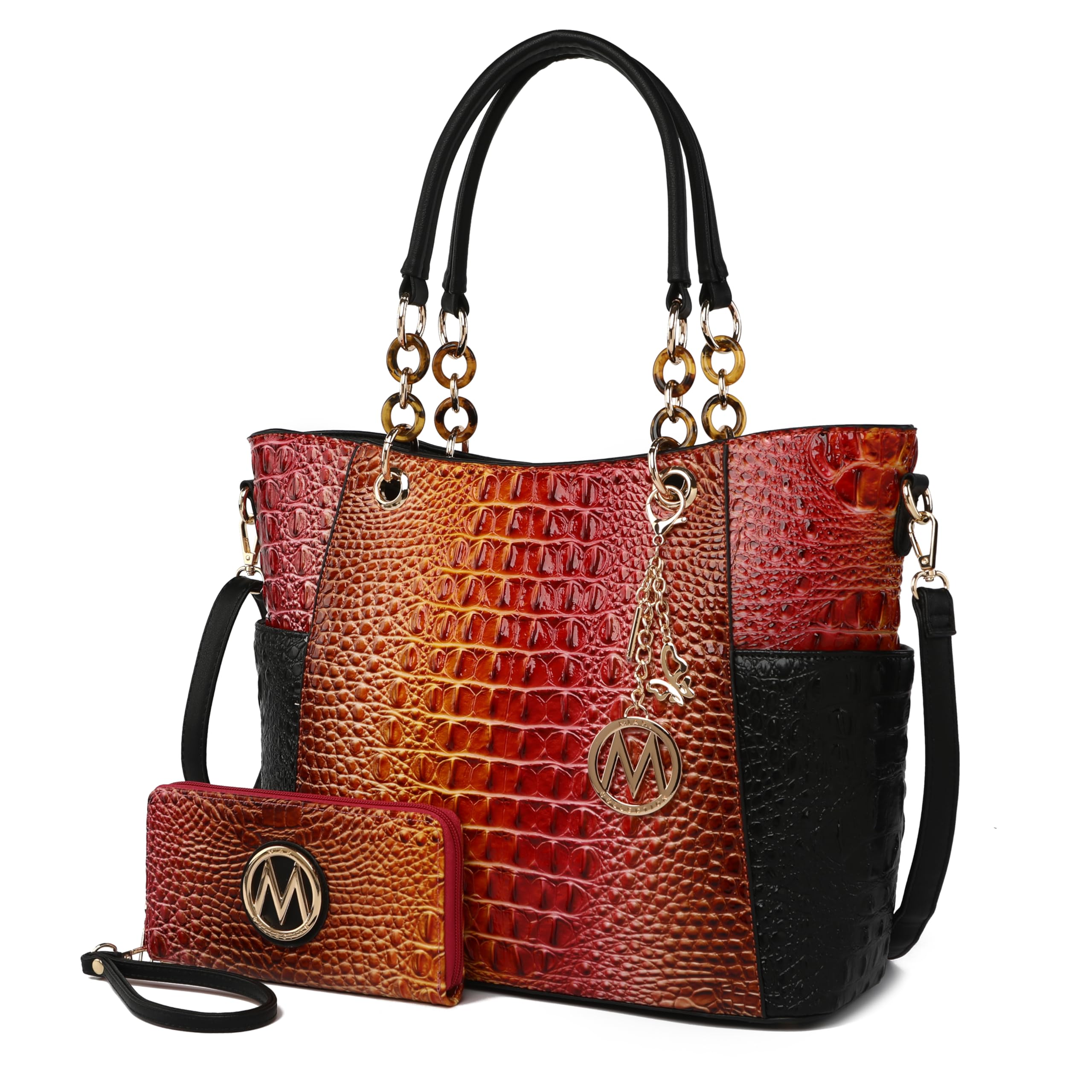 MKF Collection Tote Bag for Women | Vegan Leather Handbag Set with Wallet | Mia K | 87 Colors & Styles