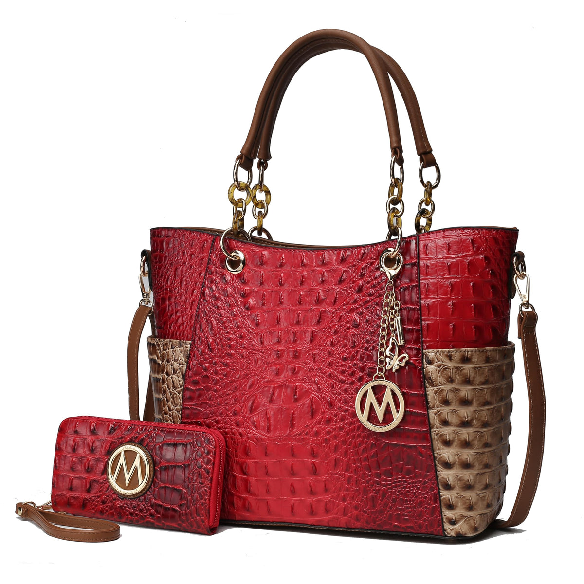MKF Collection Tote Bag for Women | Vegan Leather Handbag Set with Wallet | Mia K | 87 Colors & Styles
