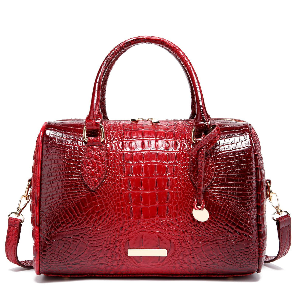 Women's Crocodile-Embossed Tote Bag | Vegan Leather Crossbody Purse | 23 Colors