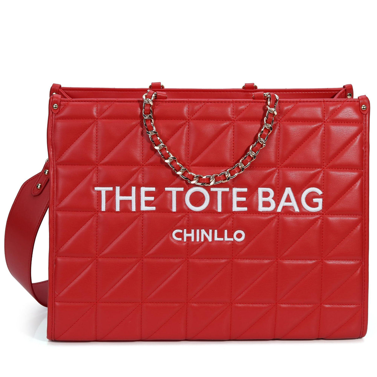Chinllo Tote Bag for Women – Quilted Satchel Purse with Detachable Shoulder Strap | Small, Medium, Large