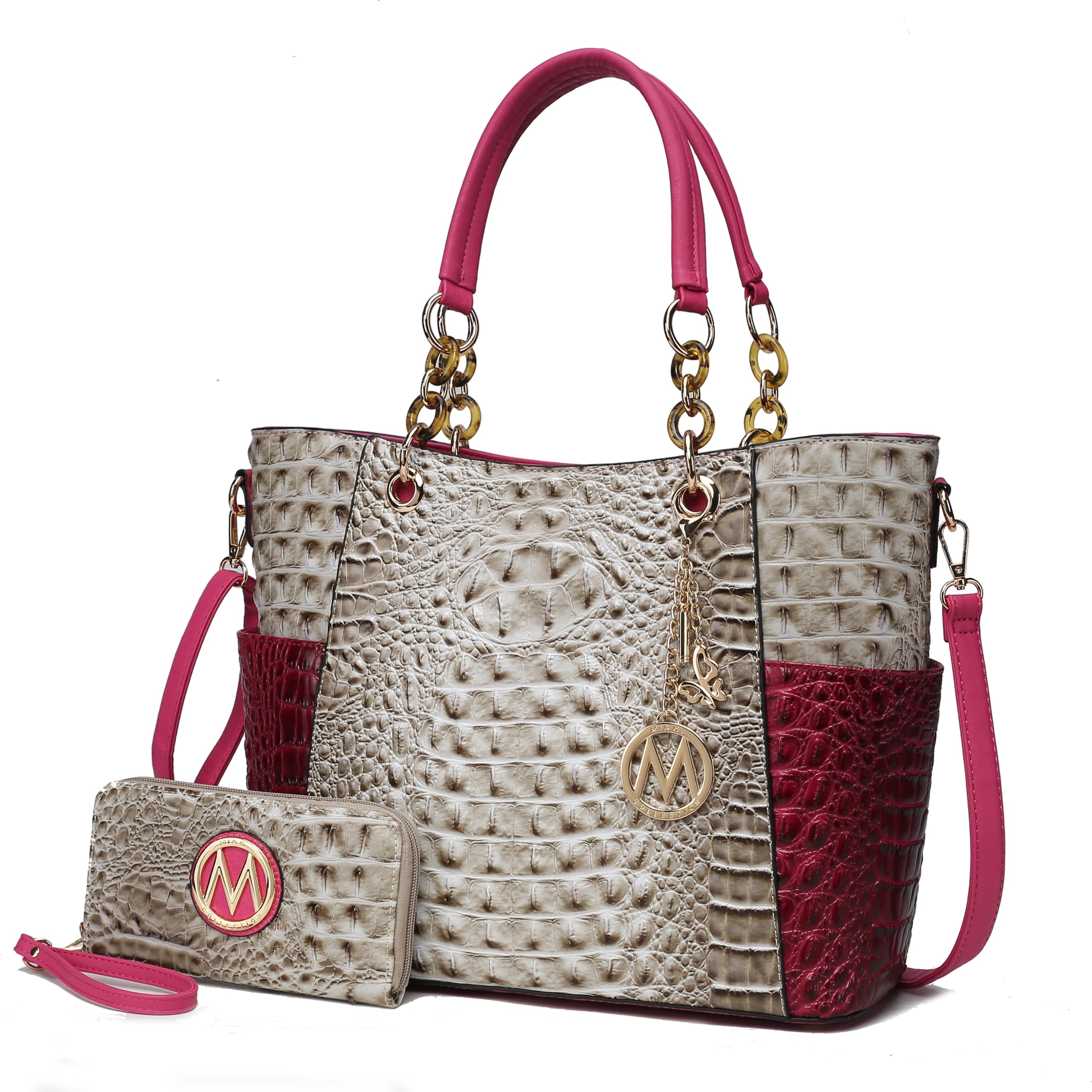 MKF Collection Tote Bag for Women | Vegan Leather Handbag Set with Wallet | Mia K | 87 Colors & Styles