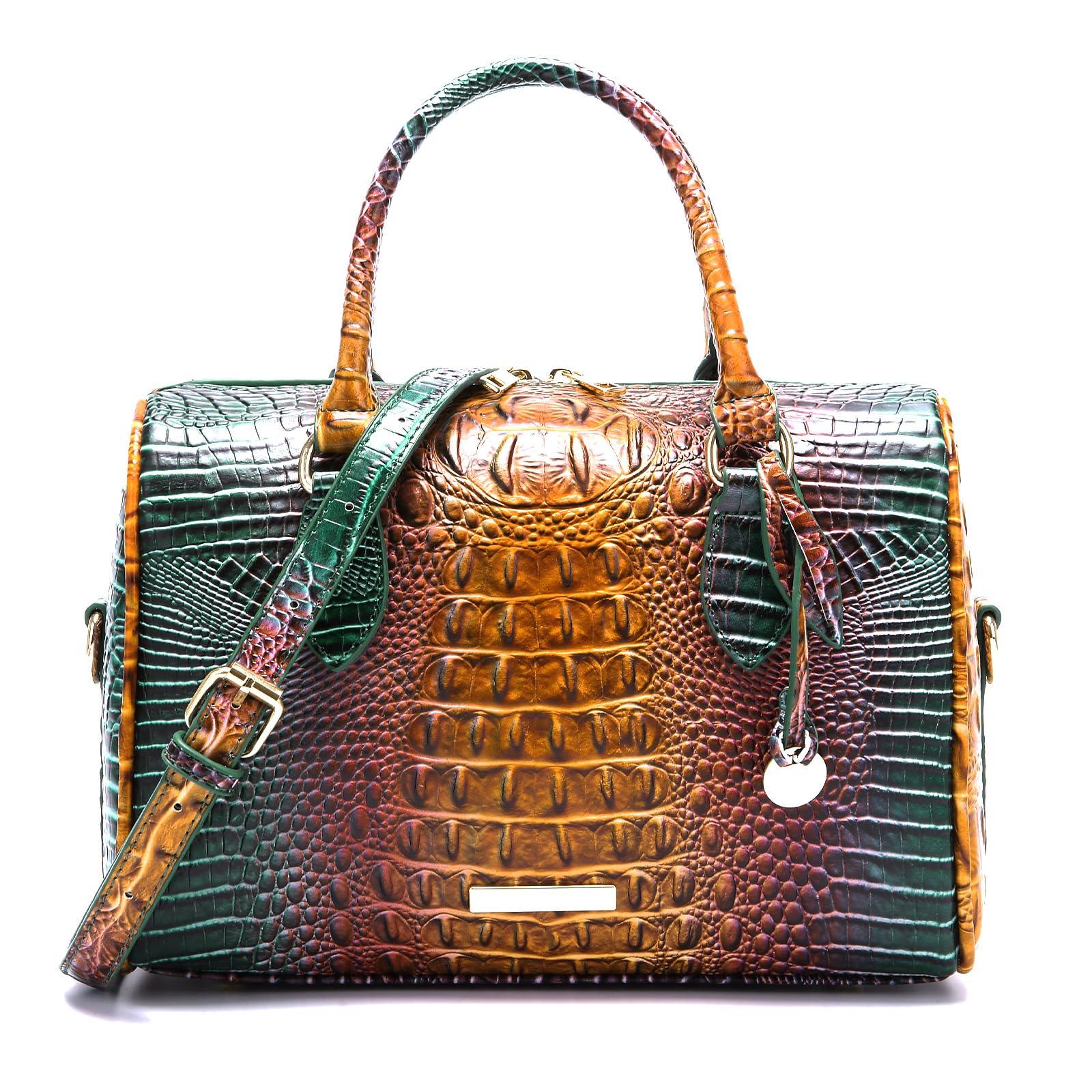 Women's Crocodile-Embossed Tote Bag | Vegan Leather Crossbody Purse | 23 Colors