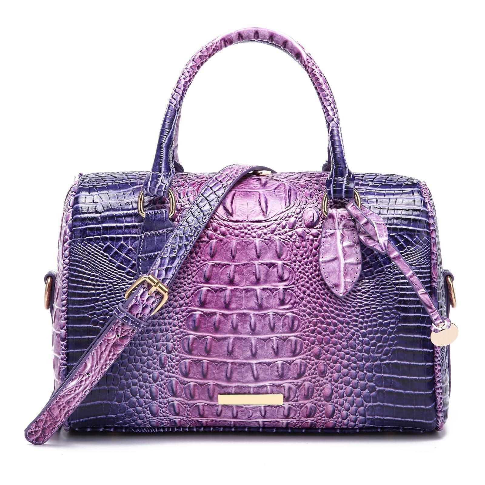 Women's Crocodile-Embossed Tote Bag | Vegan Leather Crossbody Purse | 23 Colors