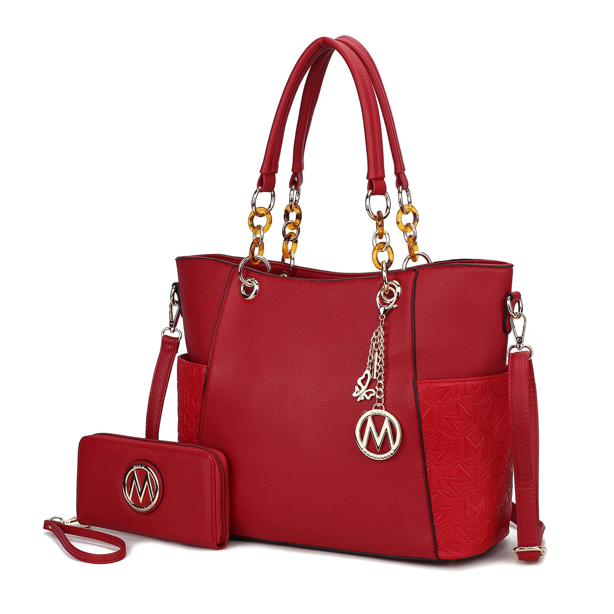 MKF Collection Tote Bag for Women | Vegan Leather Handbag Set with Wallet | Mia K | 87 Colors & Styles
