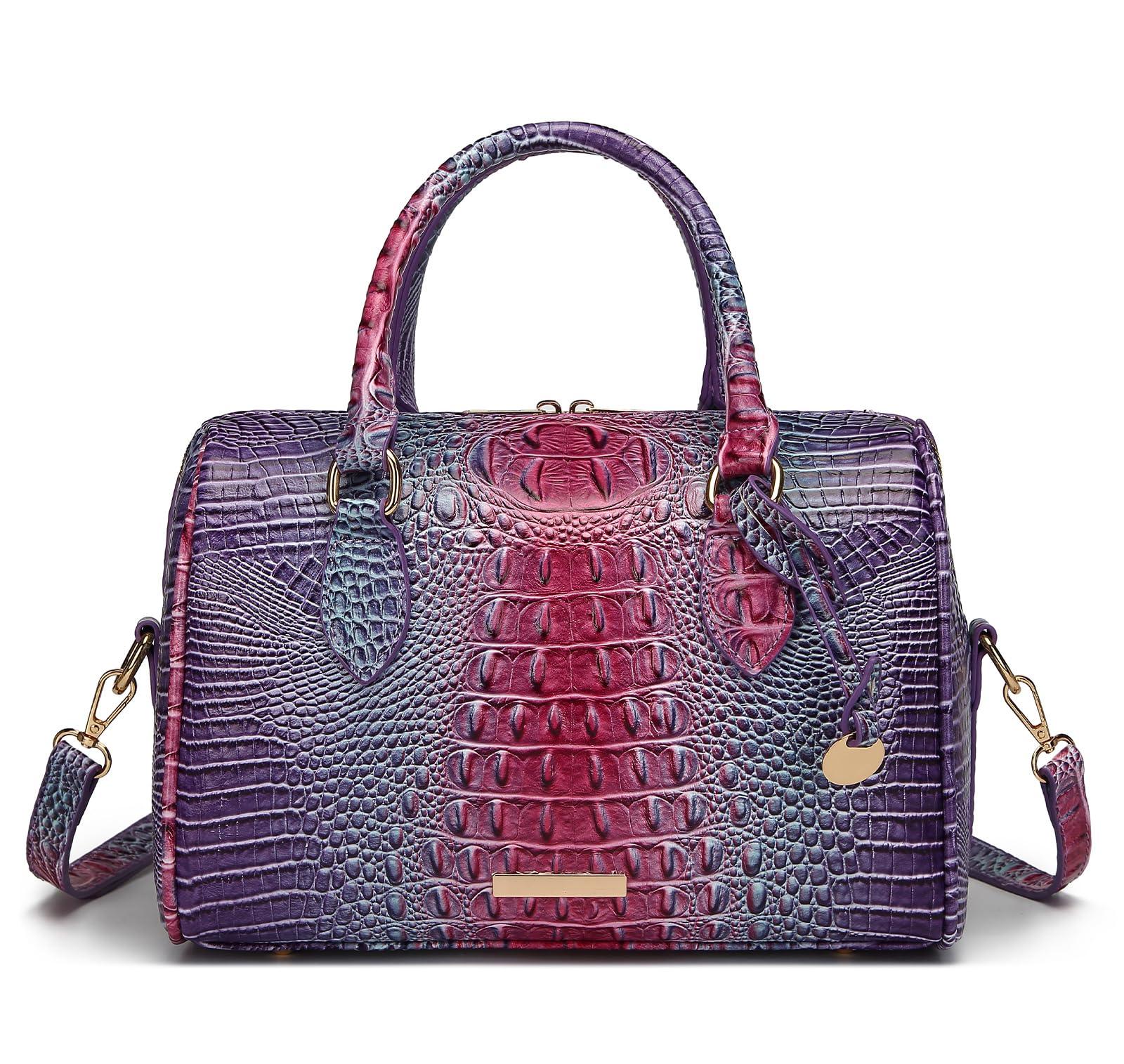Women's Crocodile-Embossed Tote Bag | Vegan Leather Crossbody Purse | 23 Colors
