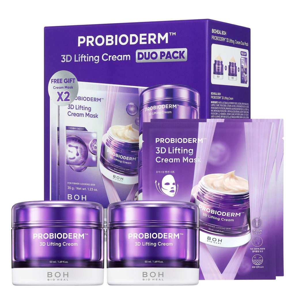 BIOHEAL BOH 3D Lifting Cream Double Set - Korean Anti-Aging Skincare Gift