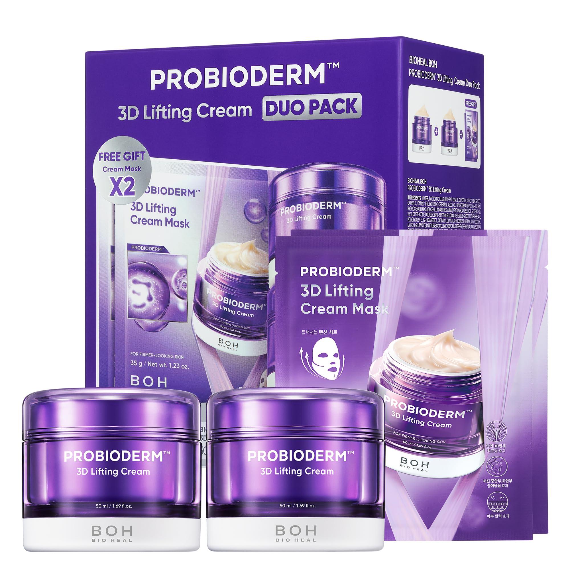 BIOHEAL BOH 3D Lifting Cream Double Set - Korean Anti-Aging Skincare Gift