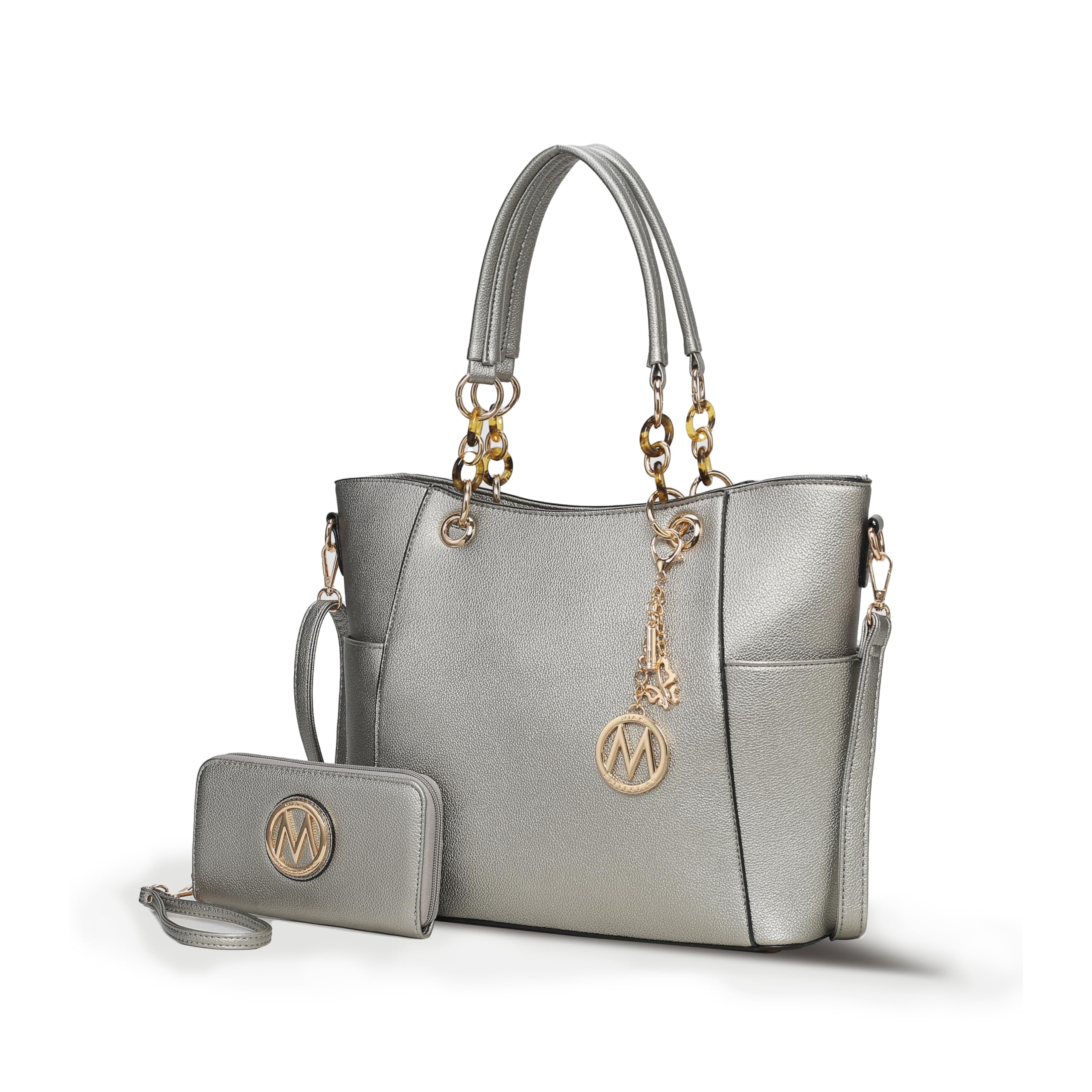 MKF Collection Tote Bag for Women | Vegan Leather Handbag Set with Wallet | Mia K | 87 Colors & Styles