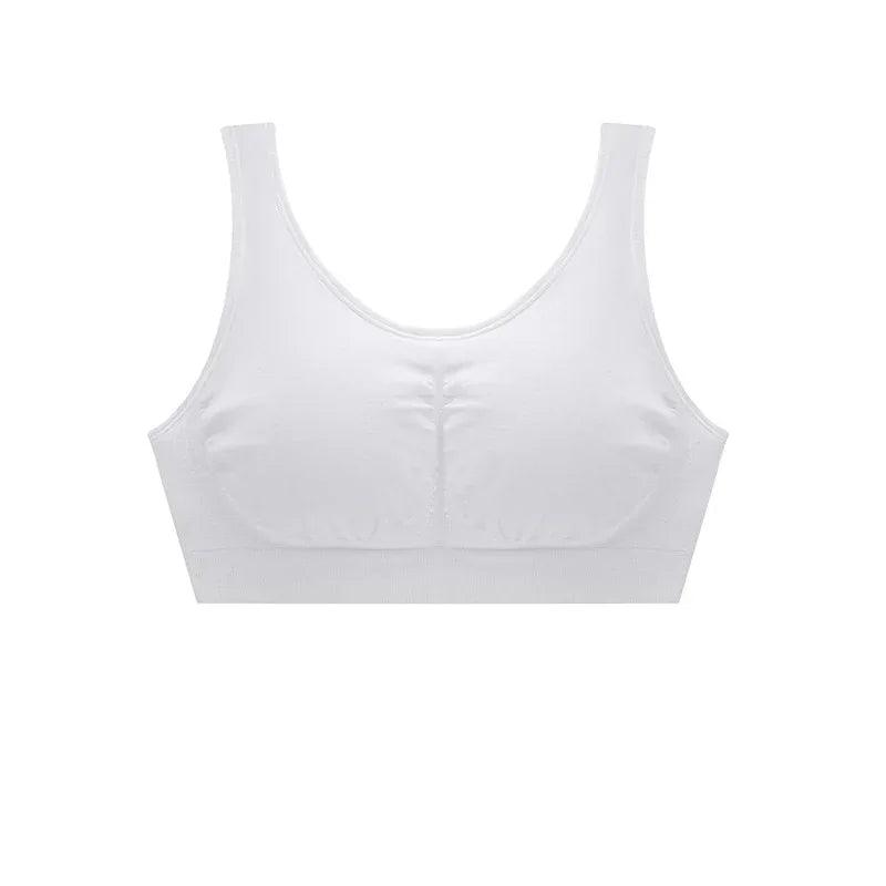 Large Size Seamless Vest Bra – Solid Color Lightweight Support - Dazzling Beauty Solution