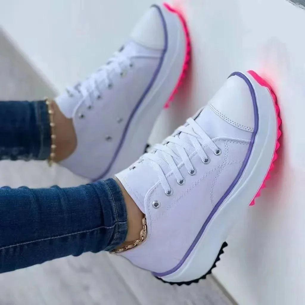 Women's Canvas High Top Casual Shoes - Dazzling Beauty Solution