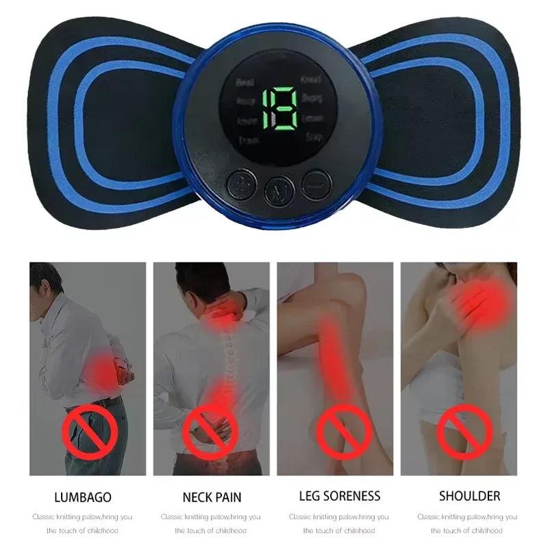 Portable EMS Muscle Massager – 8 Modes, 19 Intensity Levels - Dazzling Beauty Solution